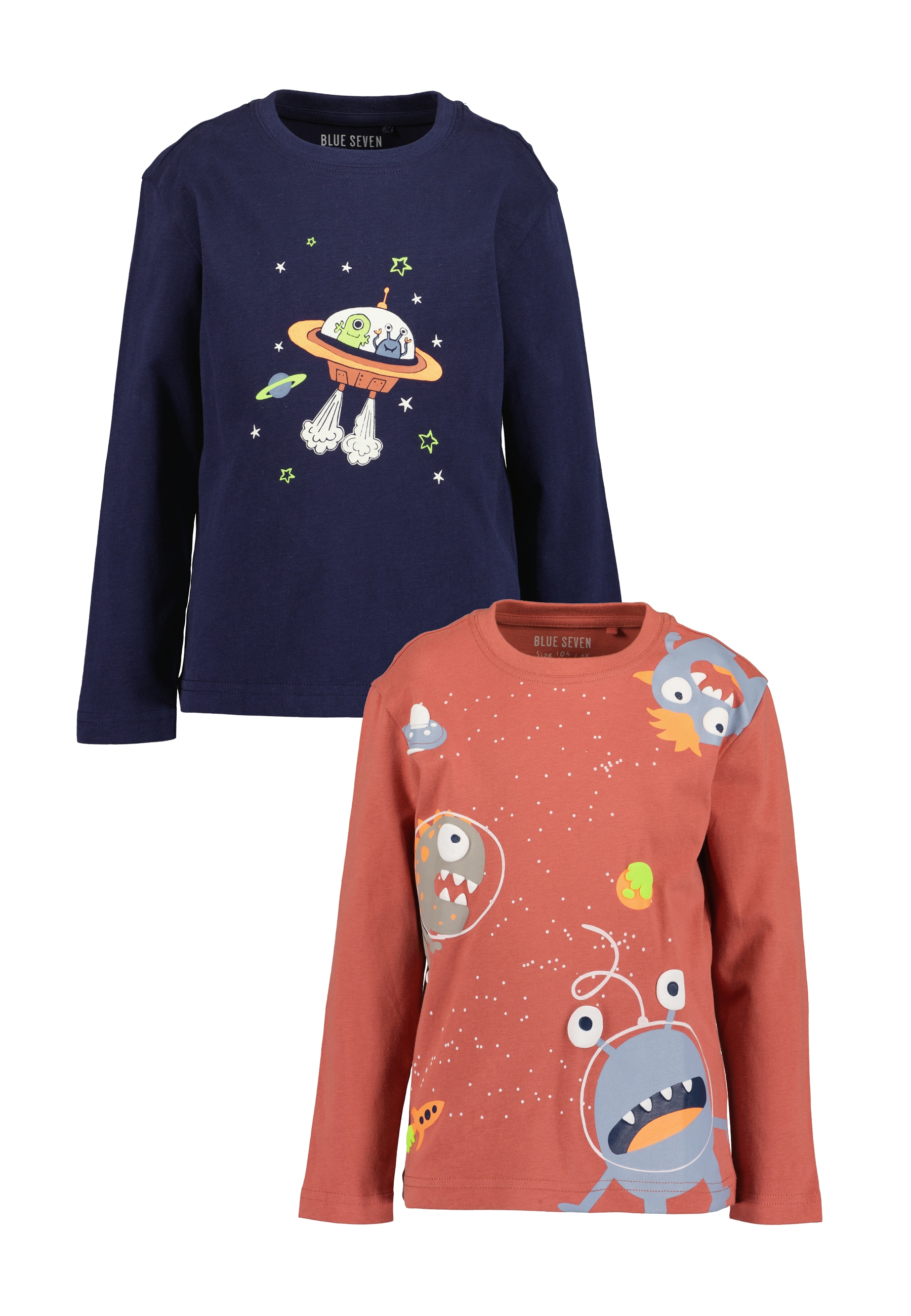 Blue Seven T-shirt à manches longues Paquet, 2 Coton