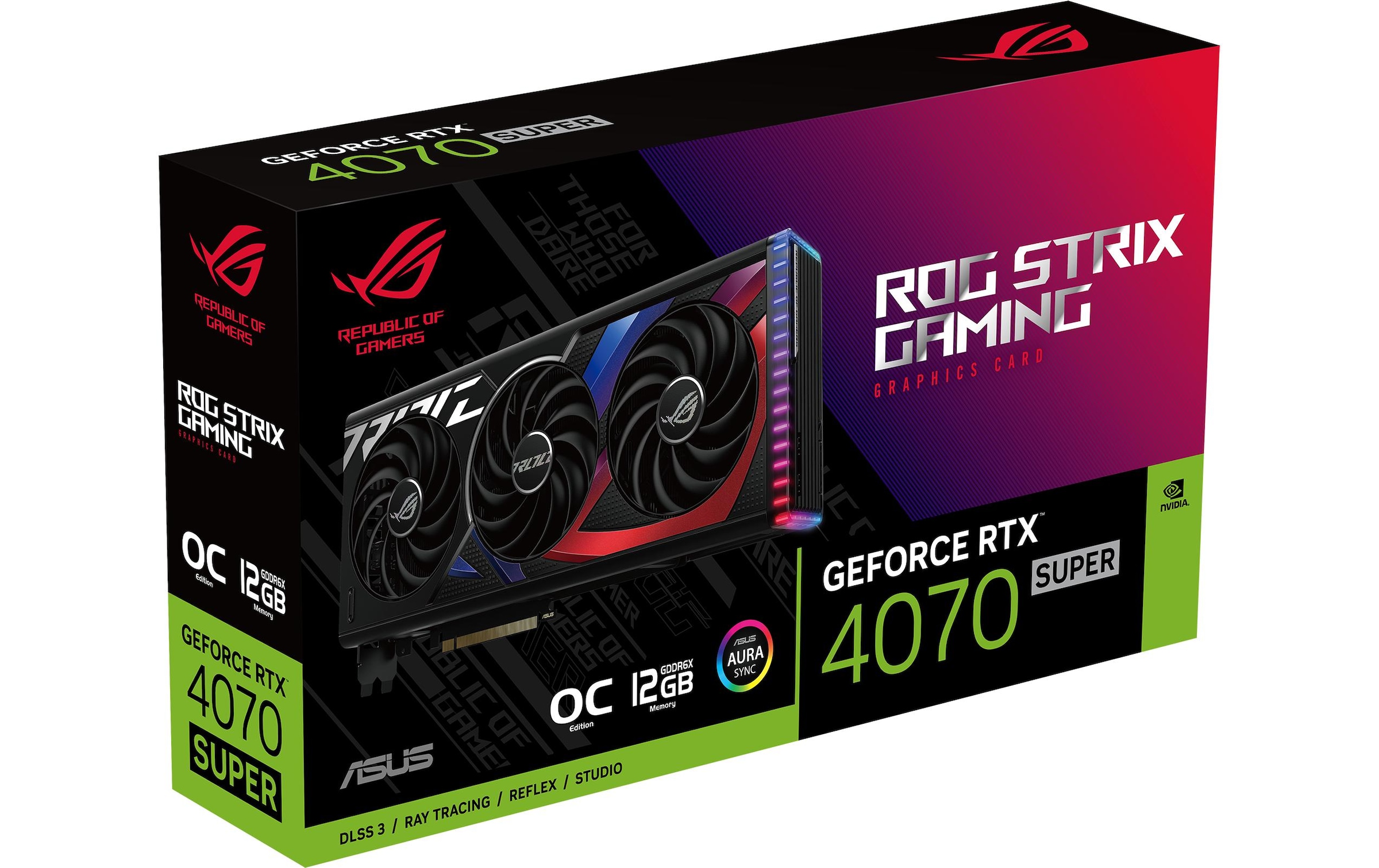 Asus Grafikkarte »Strix GeForce RTX 4070 SUPER OC Edition 12 GB«, 12 GB, GDDR6X