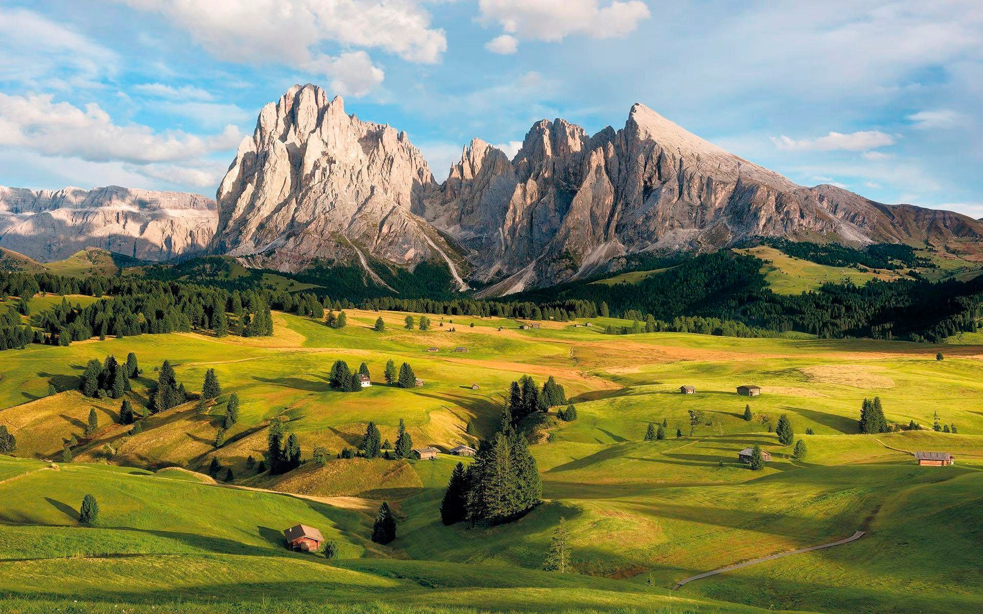 Image of Komar Vliestapete "Digitaldruck Vlies - Alpen - Grösse 400 x 250 cm" bedruckt glatt Wohnzimmer, Schlafzimmer