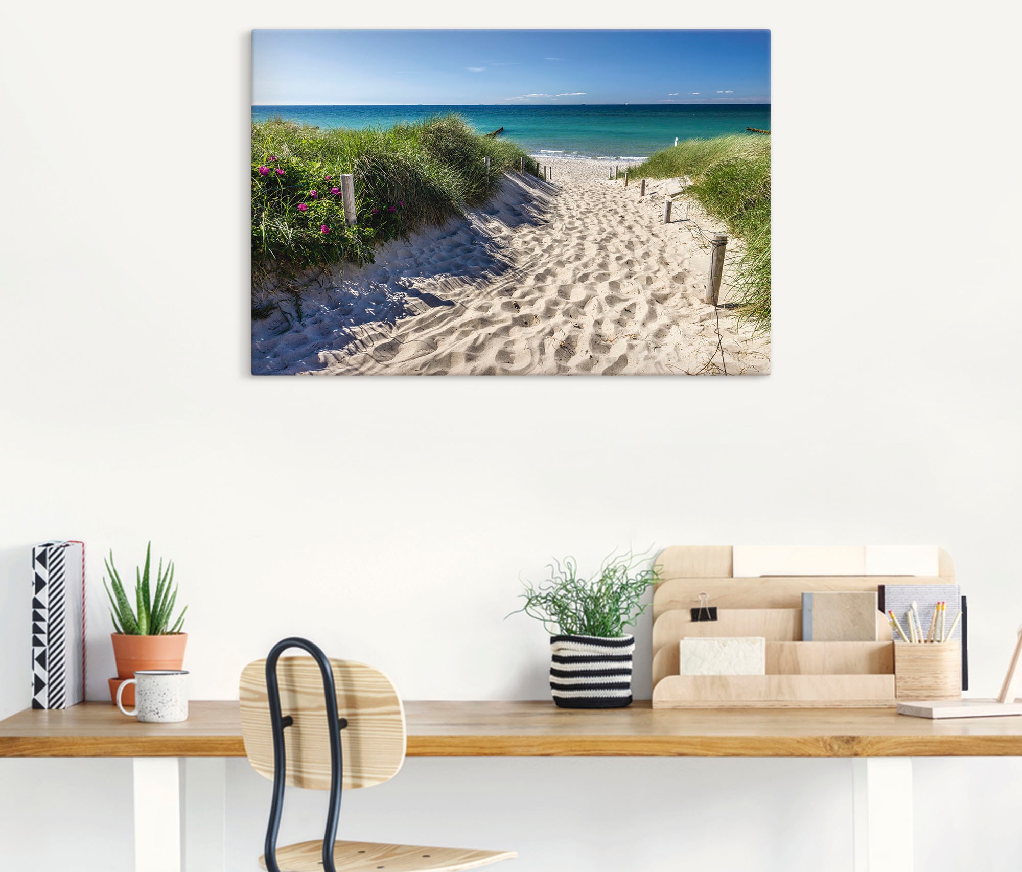 Artland Wandbild »Weg St.), Grössen in günstig zum kaufen Strandbilder, an Poster (1 Alubild, Leinwandbild, Ostsee«, oder versch. Strand Wandaufkleber als der