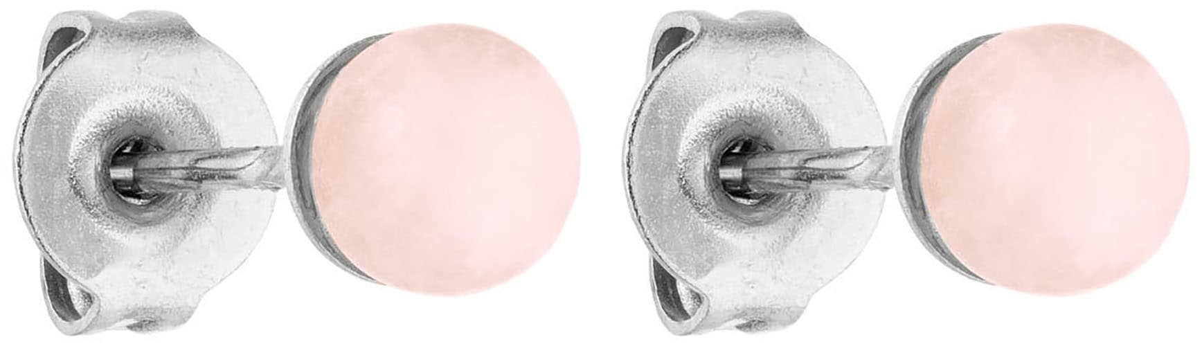 Purelei Paar Ohrstecker »Schmuck Geschenk Rose Quartz Ohrringe, 23381«, mit Rosenquarz