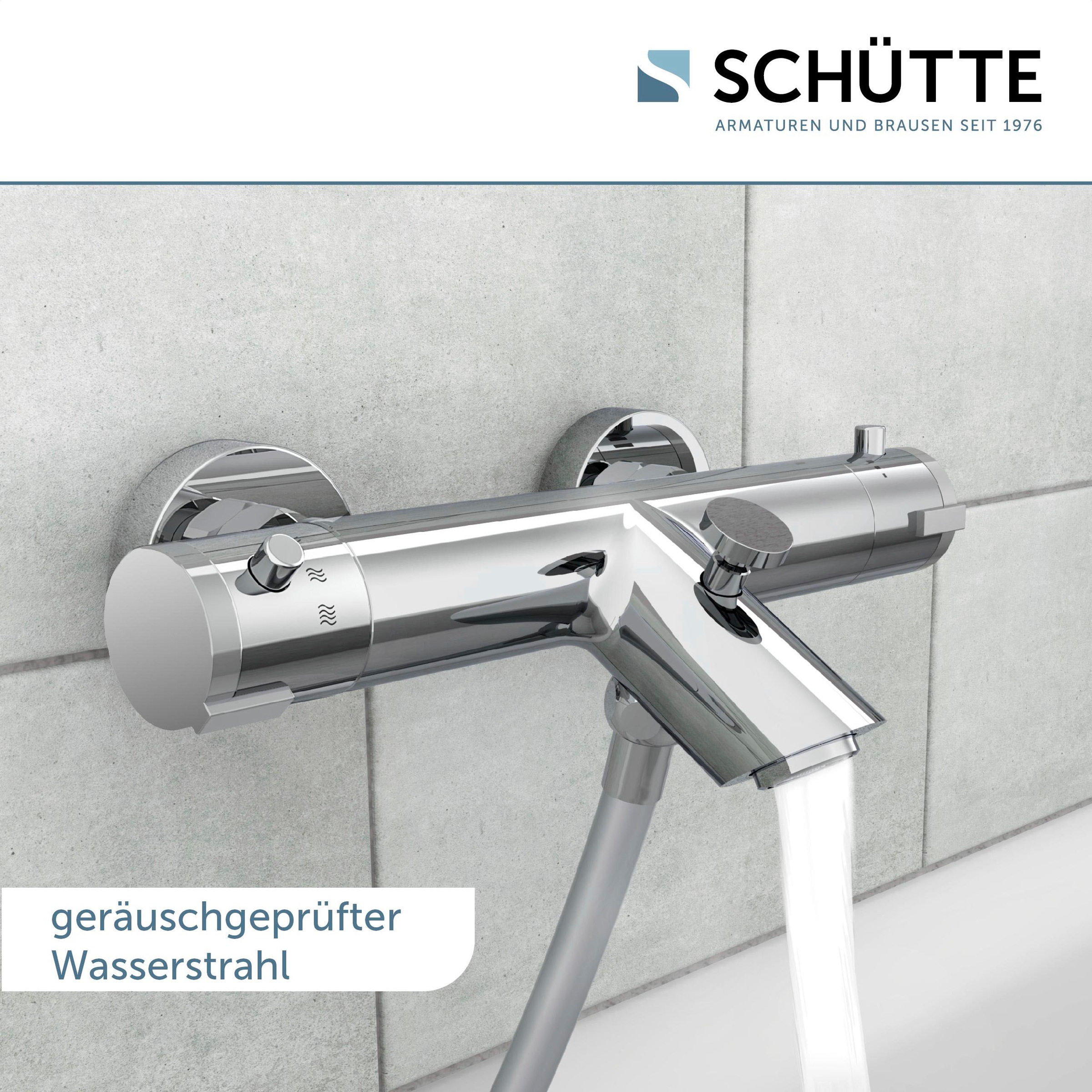 Schütte Robinetterie de salle de bain »3-teilige Serie LONDON« Ensemble,  Économique, protection anti-brûlure, pivotant à 360°, économiseur d’eau
