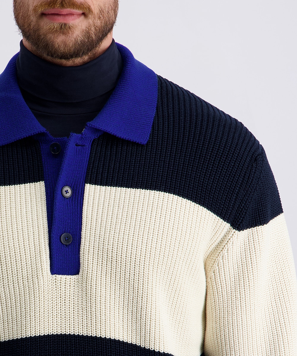 Pierre Cardin Strickpullover mit Polokragen