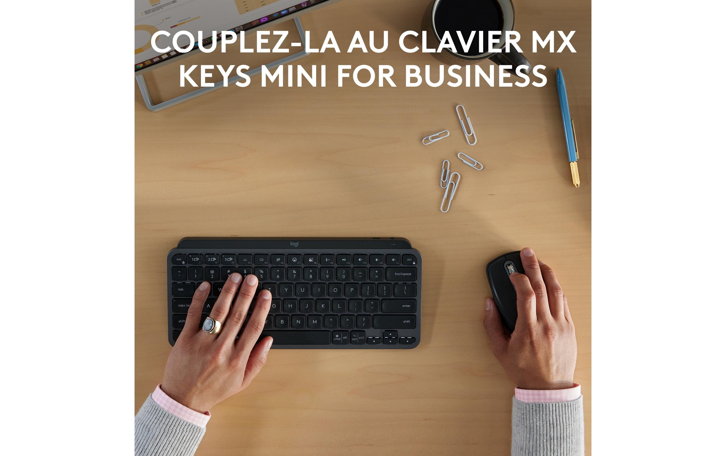 Logitech Maus »Maus MX Anywhere 3s for Business Graphite«, kabellos