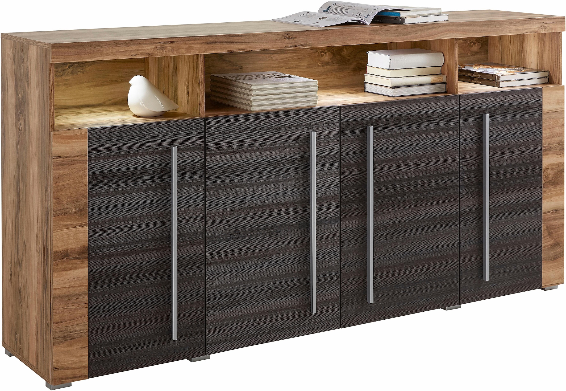 INOSIGN Sideboard »Roger,Breite 182cm, stilvolle Schrank mit 4 Türen«, Kommode mit viel Stauraum, Einlegeböden verstellbar