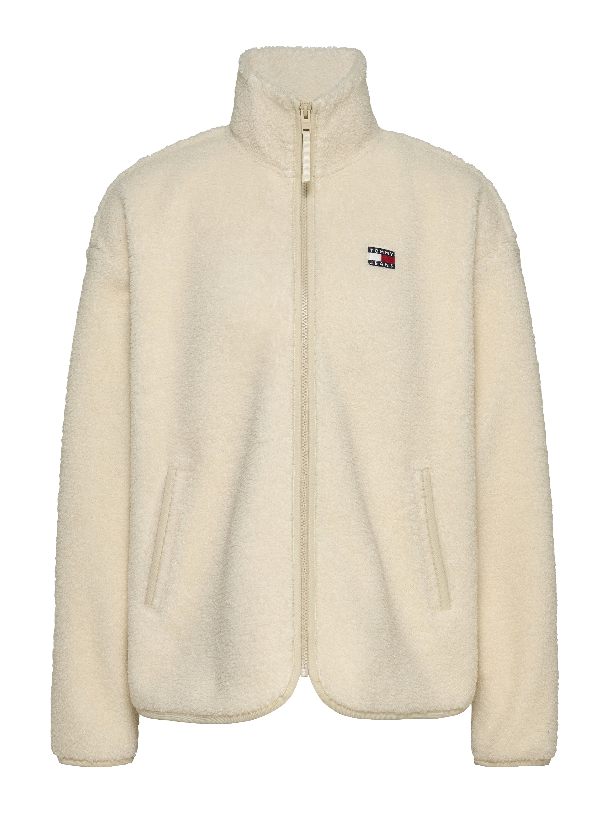 Tommy Jeans Curve Sweatjacke »TJW TEDDY HWK ZIP THUR EXT«, in Grossen Grössen, mit Zipper