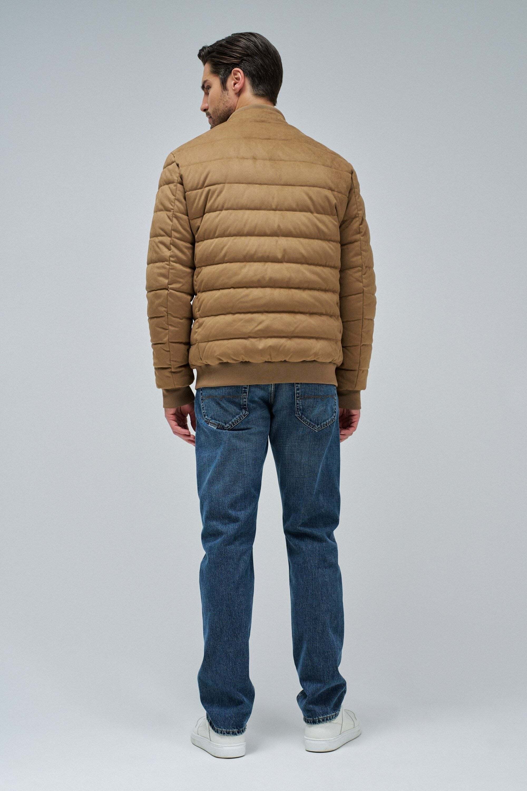 Salsa Veste matelassée »Salsa Jeans Steppjacke Suede Puffer Bomber Jacket«