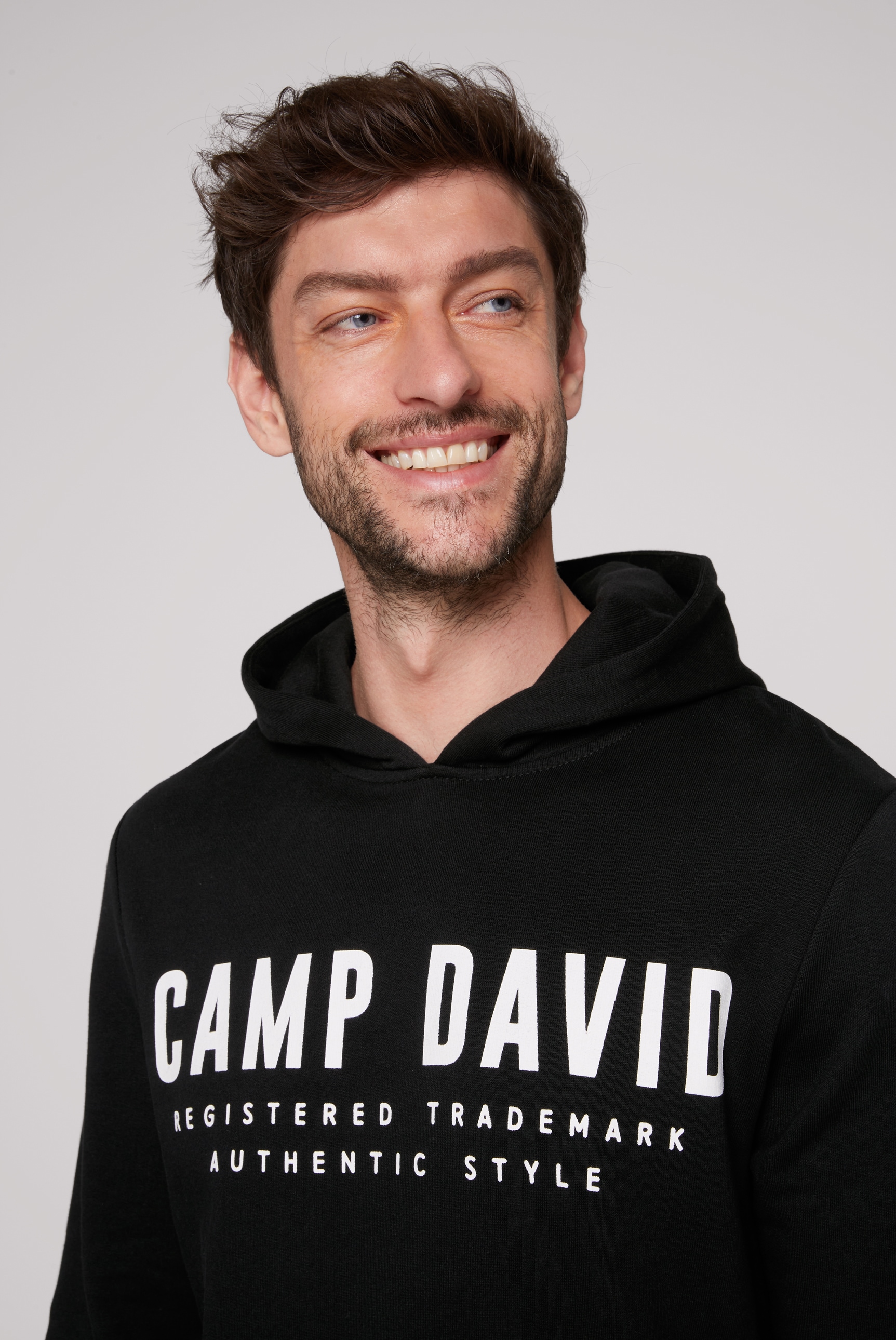 CAMP DAVID Kapuzensweatshirt, mit Logo-Print