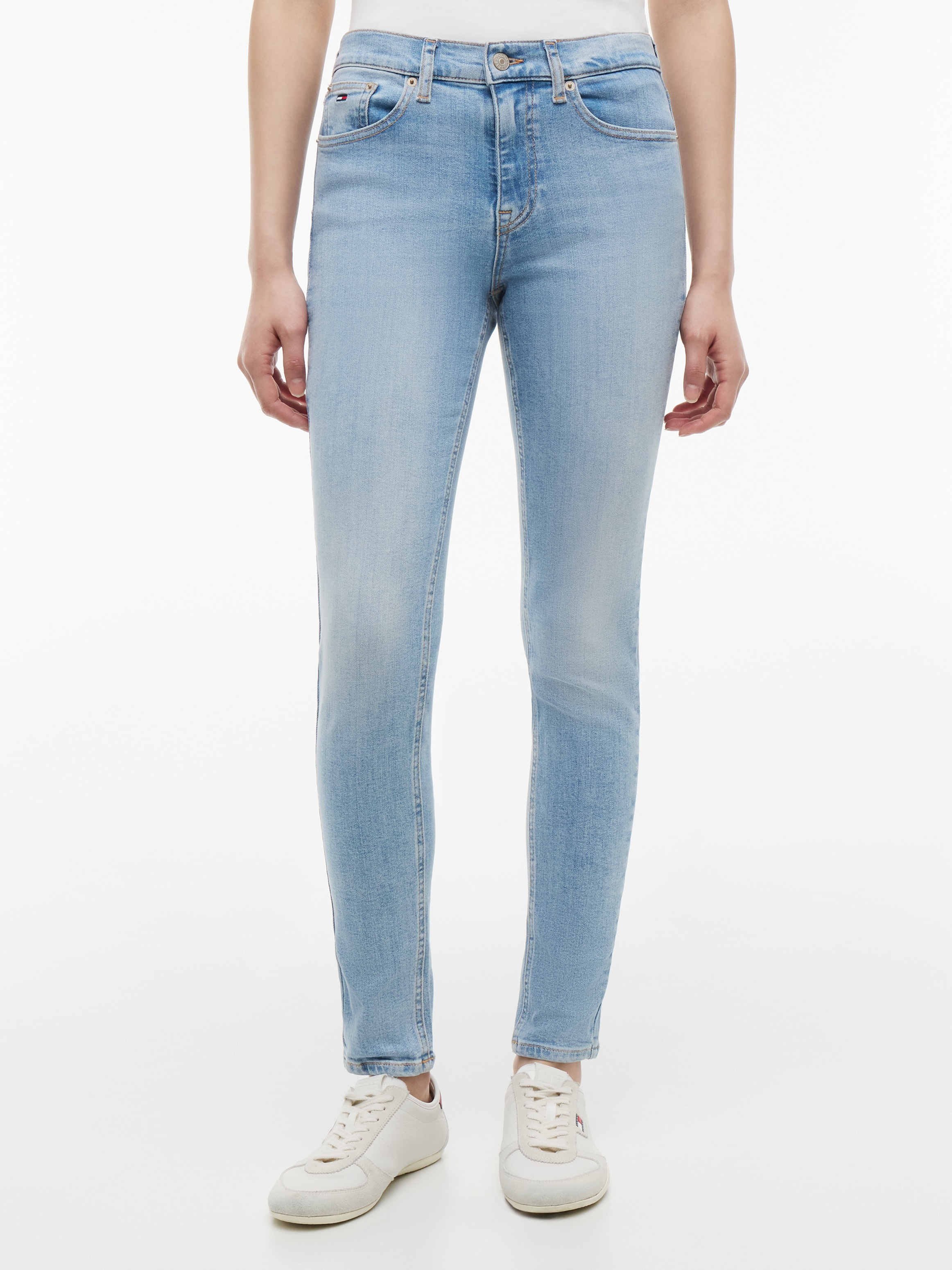 Image of Tommy Jeans Skinny-fit-Jeans "NORA MID RISE SKINNY CJ0218" Baumwollmischung