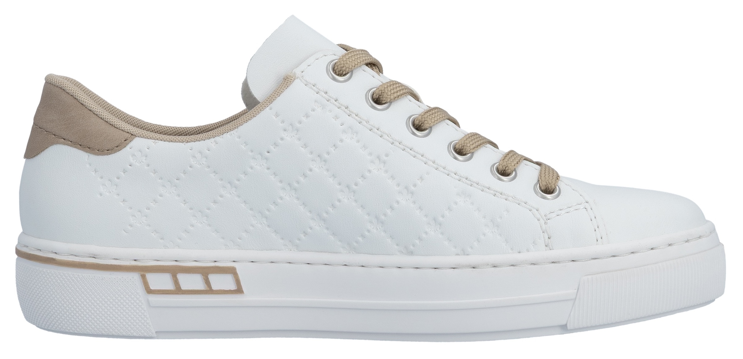 Rieker Baskets à plateforme  harmonischen Kontrastdetails, Freizeitschuh, Halbschuh, Schnürschuh