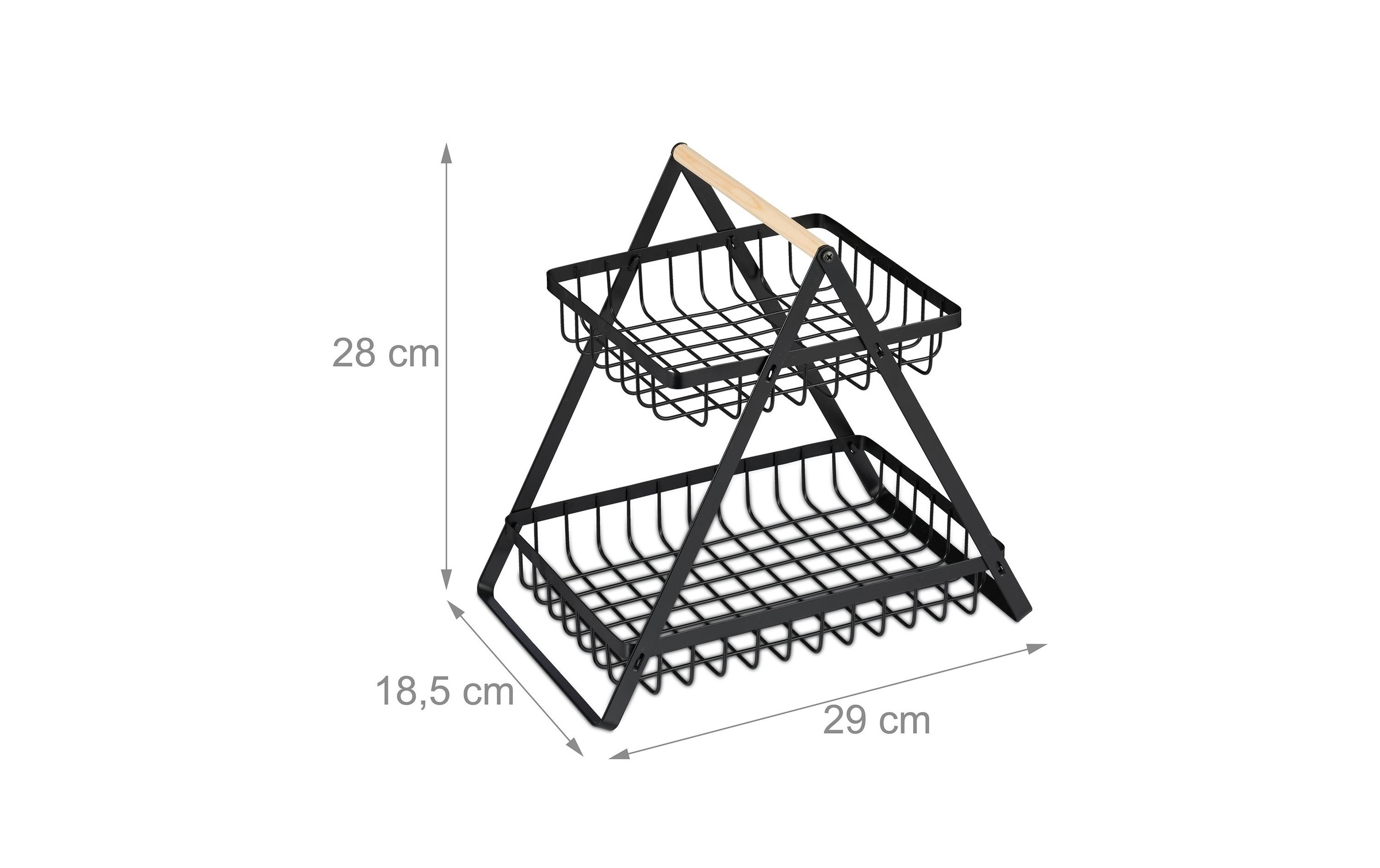 relaxdays Coupe à fruits »2-stöckig« 1 cuis