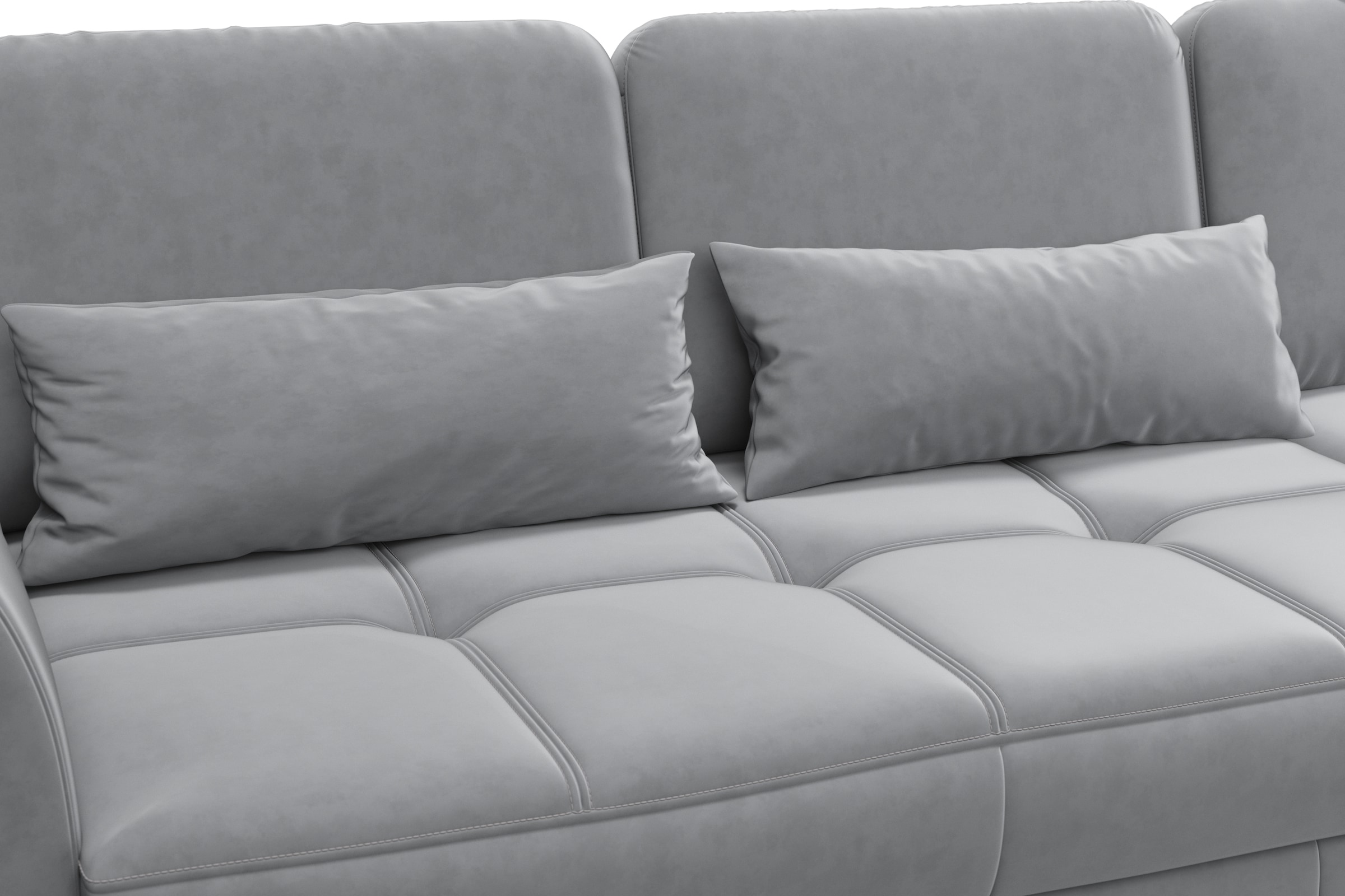 sit&more Ecksofa »Bendigo L-Form« inklusive Sitztiefenverstellung, Bodenfreiheit 12 cm, in 2 Fussfarben