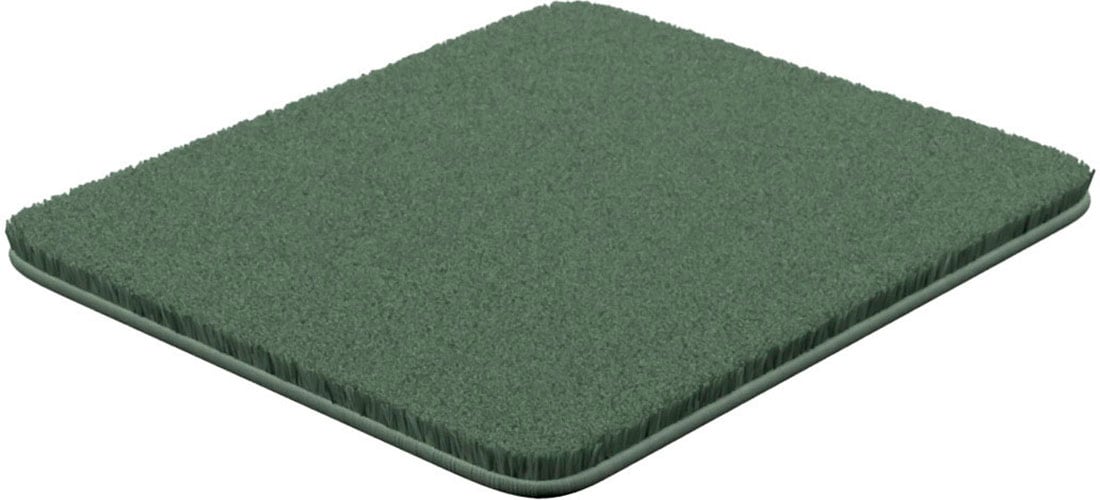 Grund Badematte »Melos, Badvorleger, Badezimmer Teppich, sehr weich«, rutschhemmend beschichtet, fussbodenheizungsgeeignet, melierte Optik, sehr weicher Flor, Melange-Effekt, Made in Europe