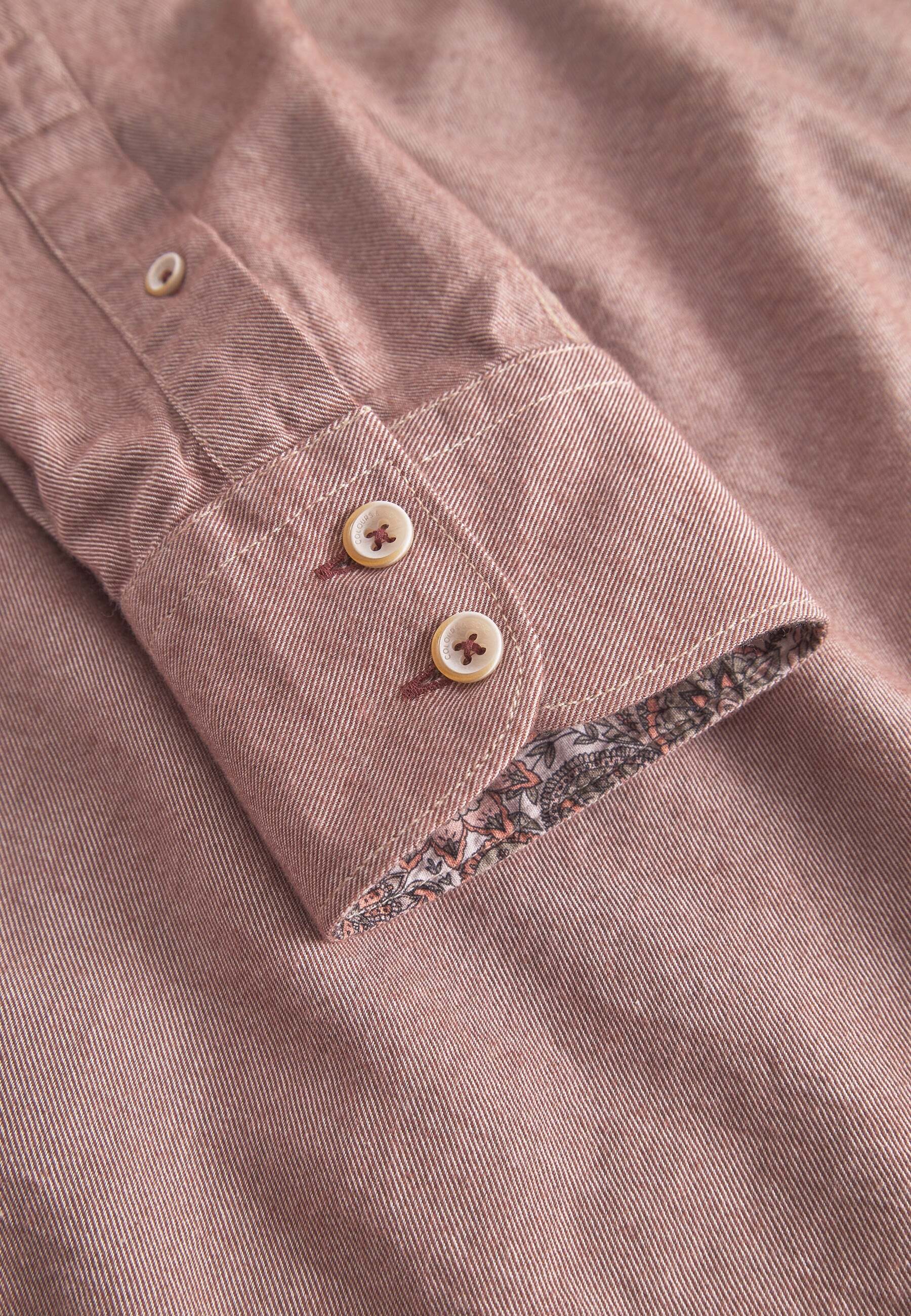 colours & sons Langarmhemd »colours & sons Langarmhemd Shirt Brushed Twill«