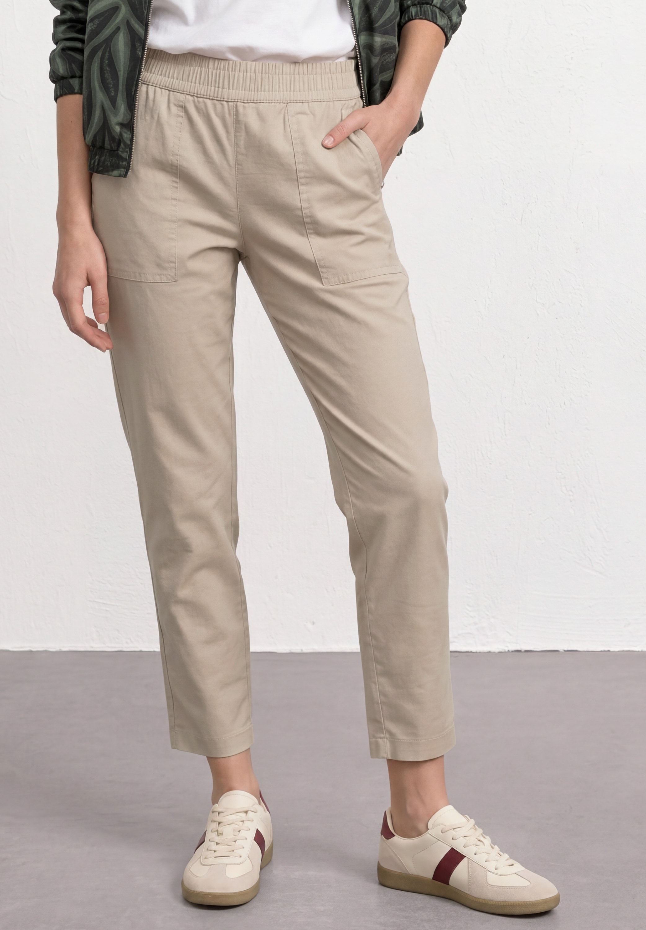 Image of STREET ONE Chinohose Slim Leg Chino mit Elastikbund