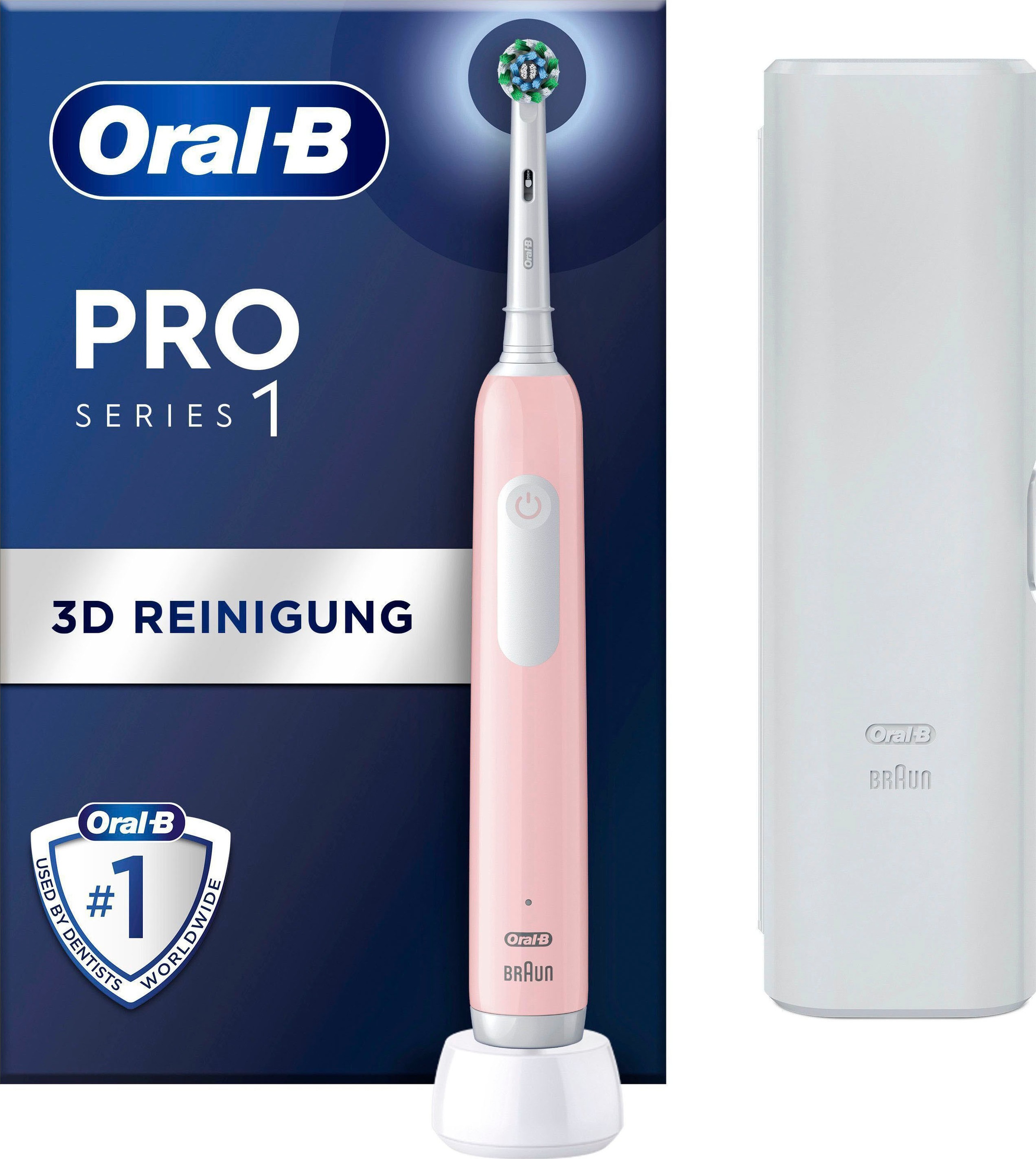 Image of Oral-B Elektrische Zahnbürste "PRO Series 1" 1 Stk. Aufsteckbürsten Drucksensor