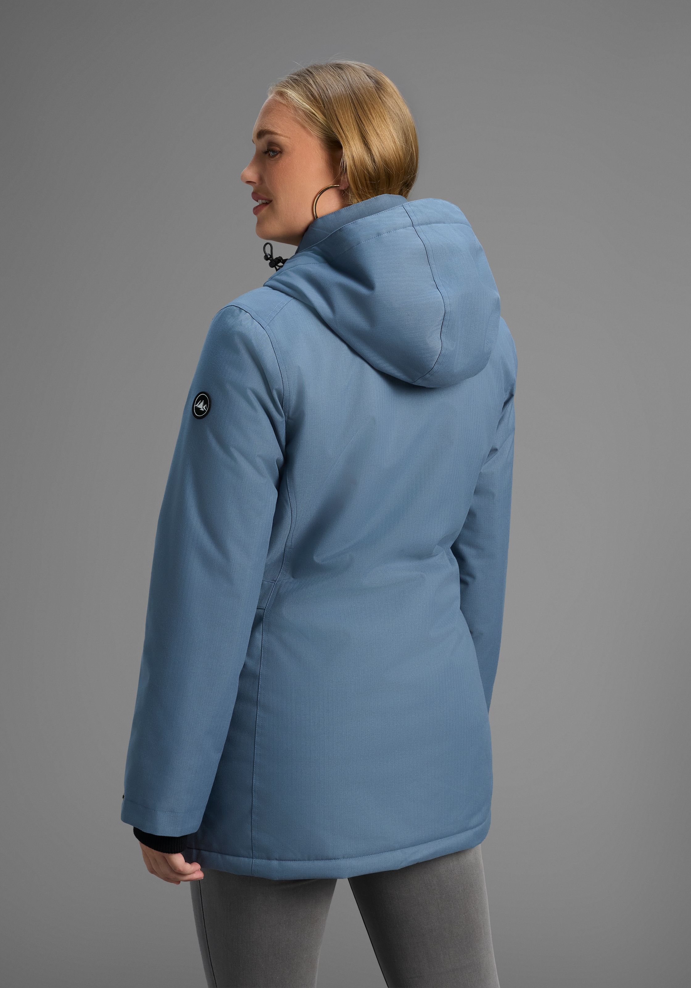 Polarino Funktionsparka mit Kapuze Grosse Grössen, wasserabweisend, winddicht und atmungsaktiv