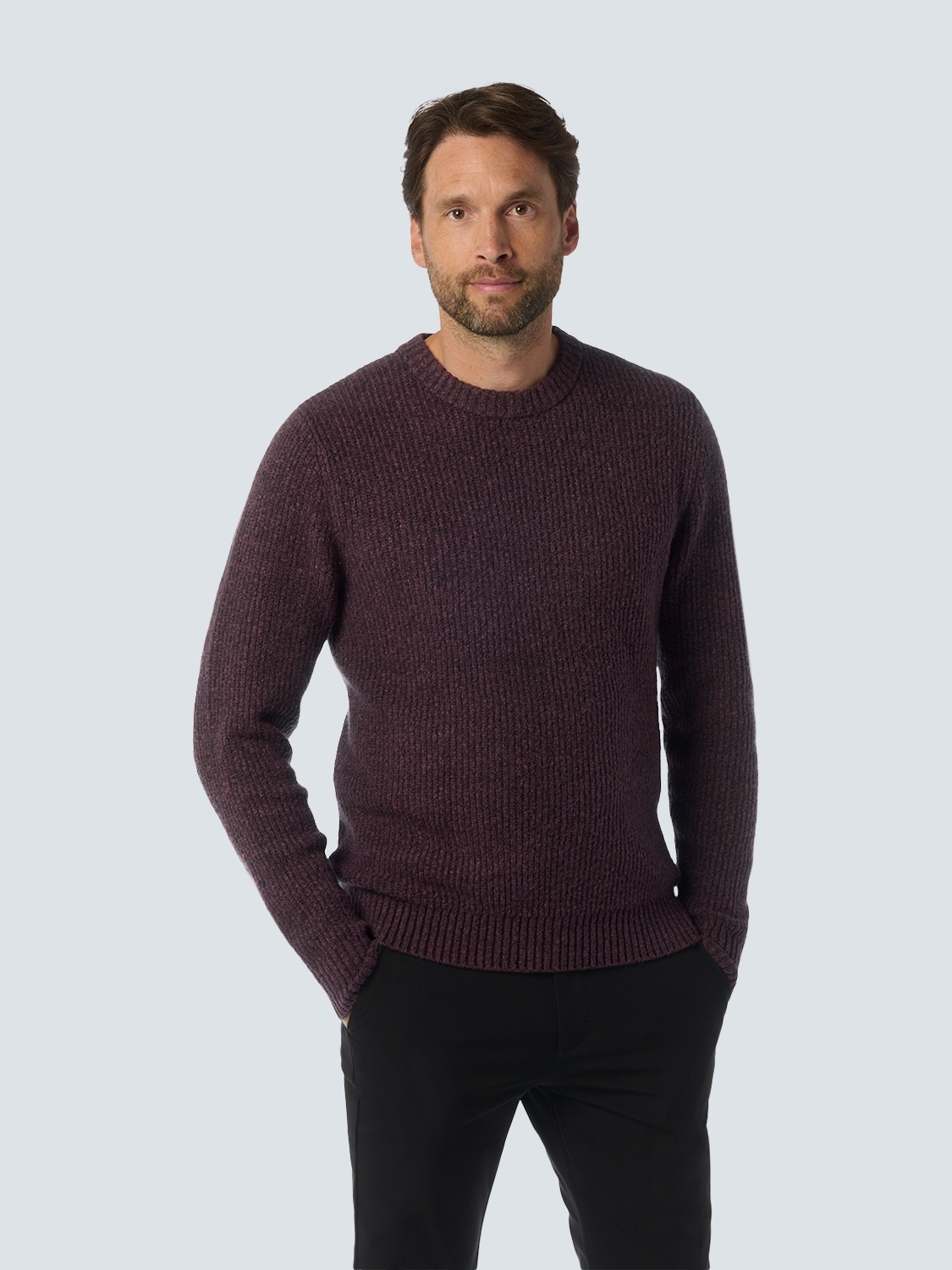 NO EXCESS Strickpullover, in melierter Optik