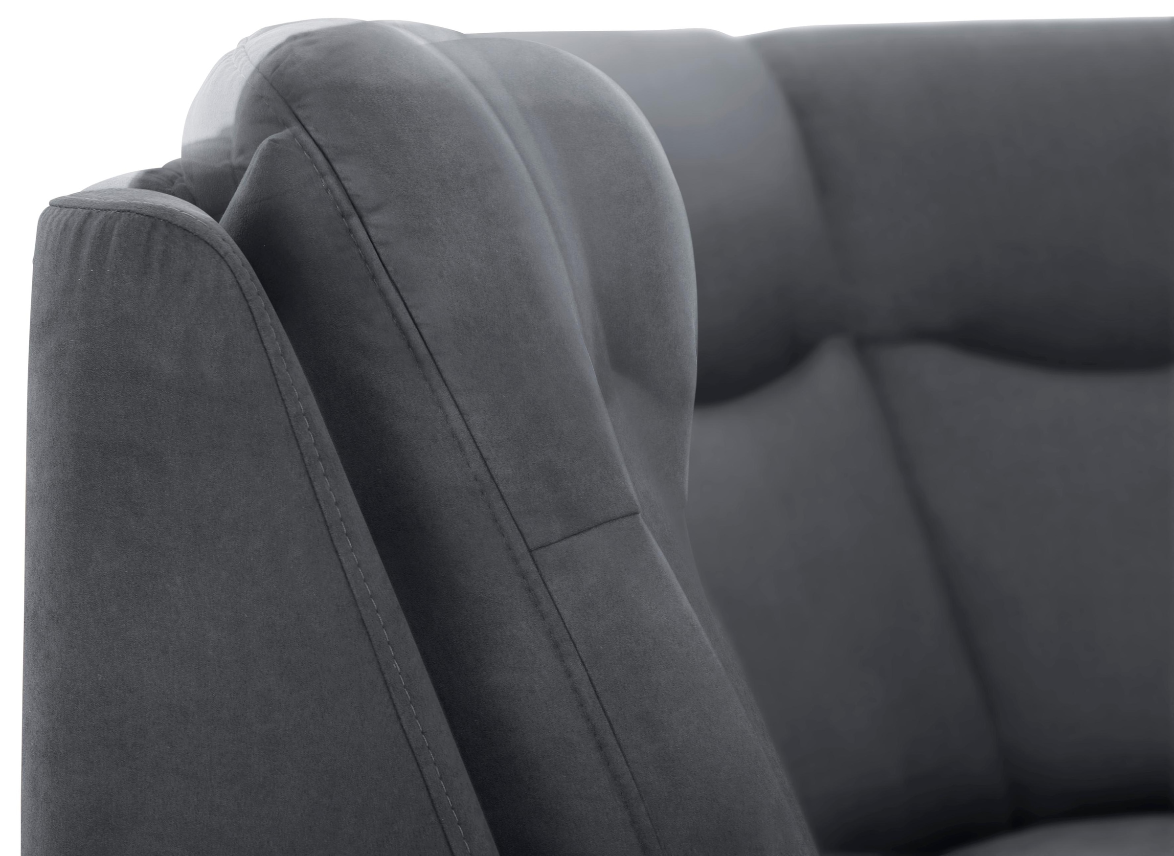 Home affaire Ecksofa »Boccaccio L-Form« mit Federkern, incl. Kopfteilverstellung, wahlweise Bettfunktion