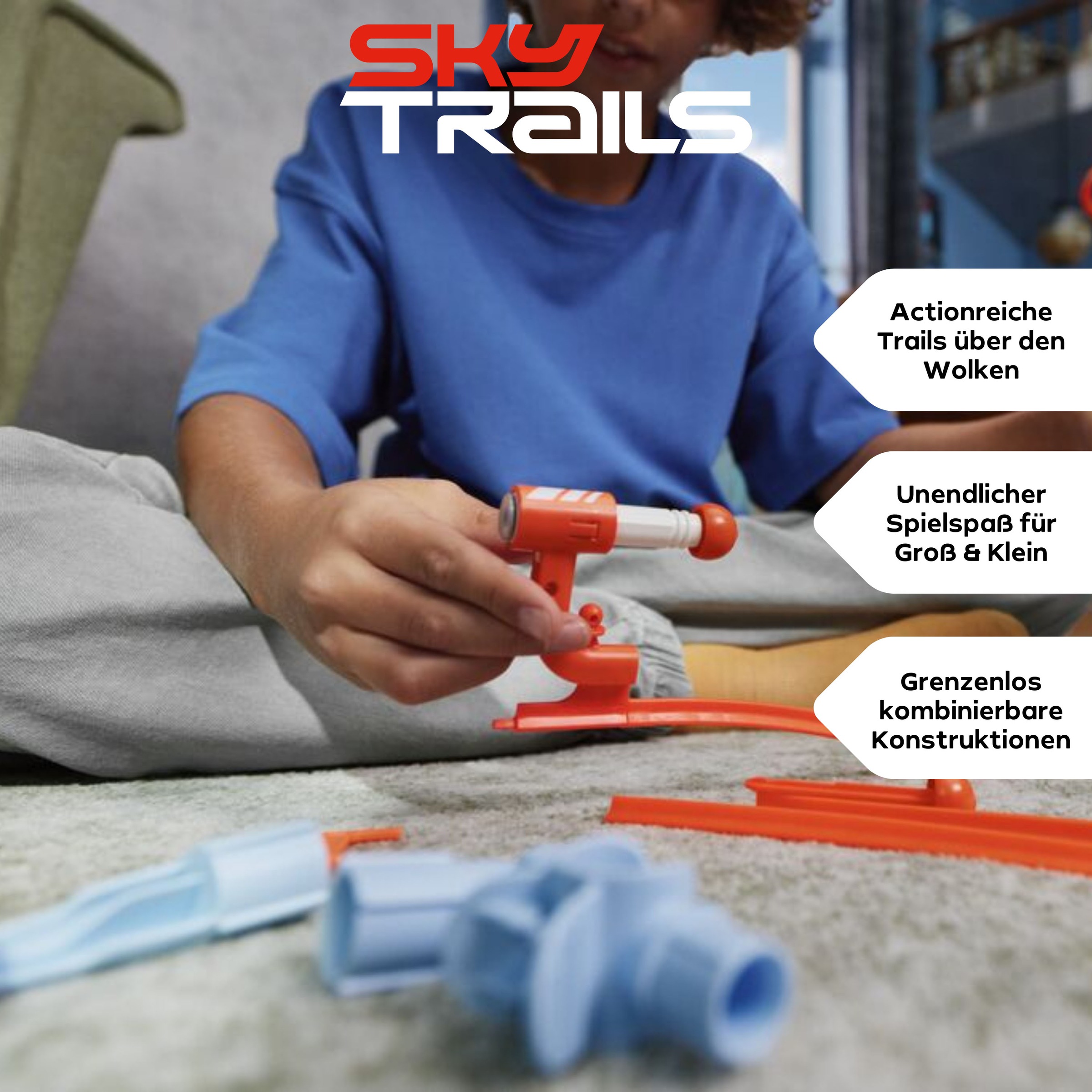 Playmobil® Konstruktions-Spielset »Track Blaster a1 (71973), Sky Trails« Made in Europe