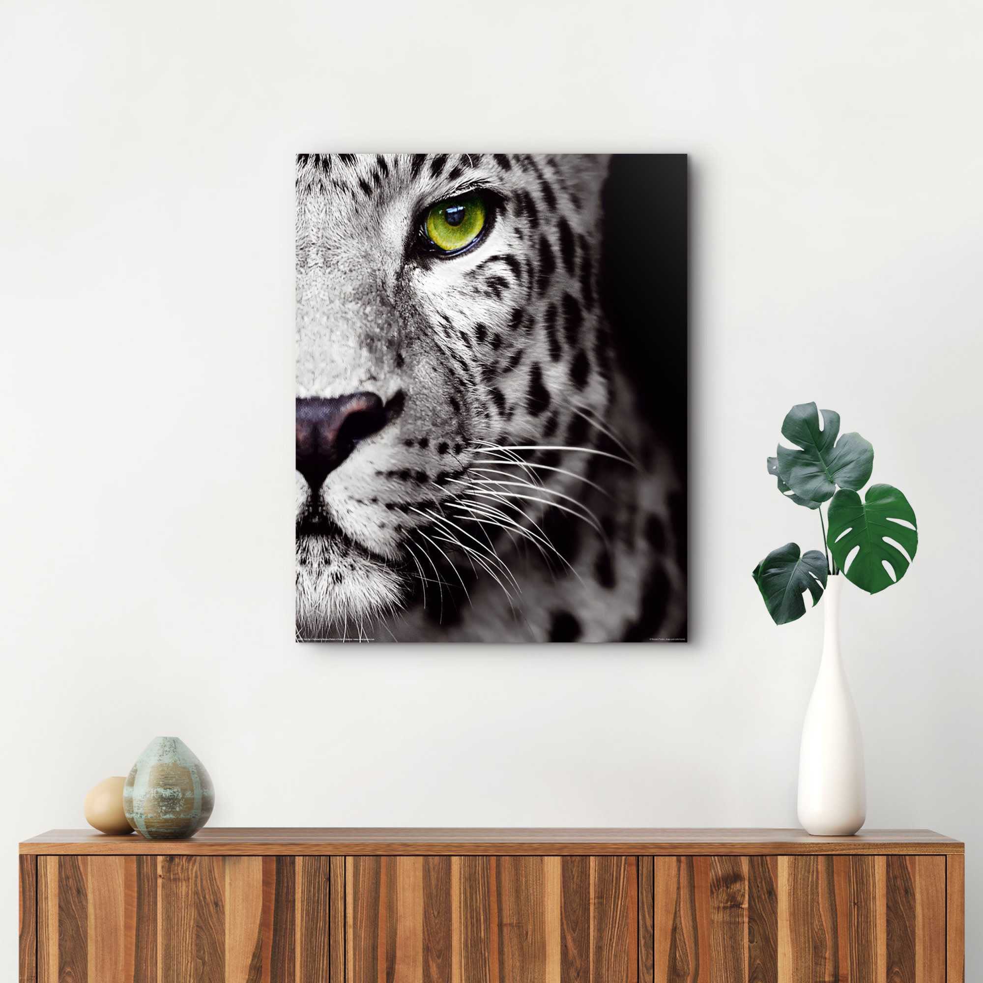 ♕ Reinders! Wandbild »Wandbild versandkostenfrei Tiere, Kräftig auf Panthers - Raubetier - Auge (1 St.) Leopard«