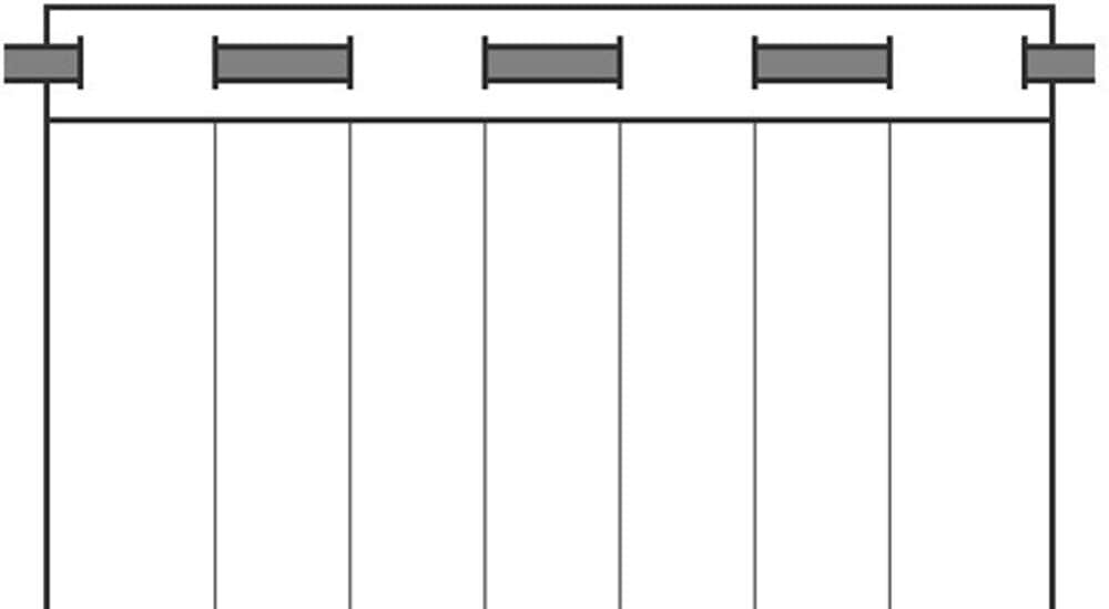 Neutex for you! Rideau »Linessa« Œillet 1 cuis tlg. Ösenschal mit Metallösen, Breite 137 cm, nach Mass