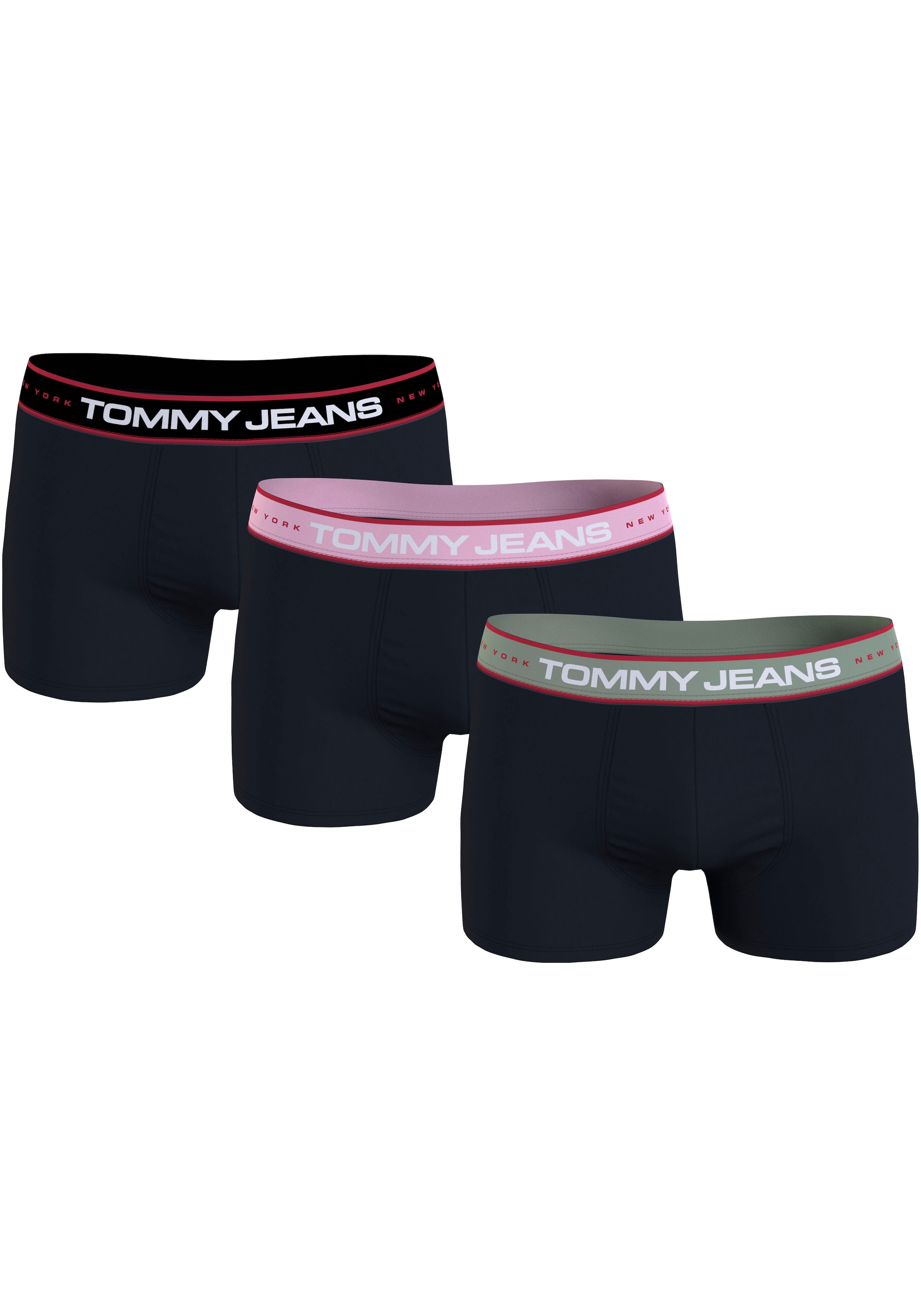 Tommy Hilfiger Underwear Trunk »3P TRUNK DIFF WB«, (Packung, 3 St., 3er-Pack), mit elastischem Logo-Bund