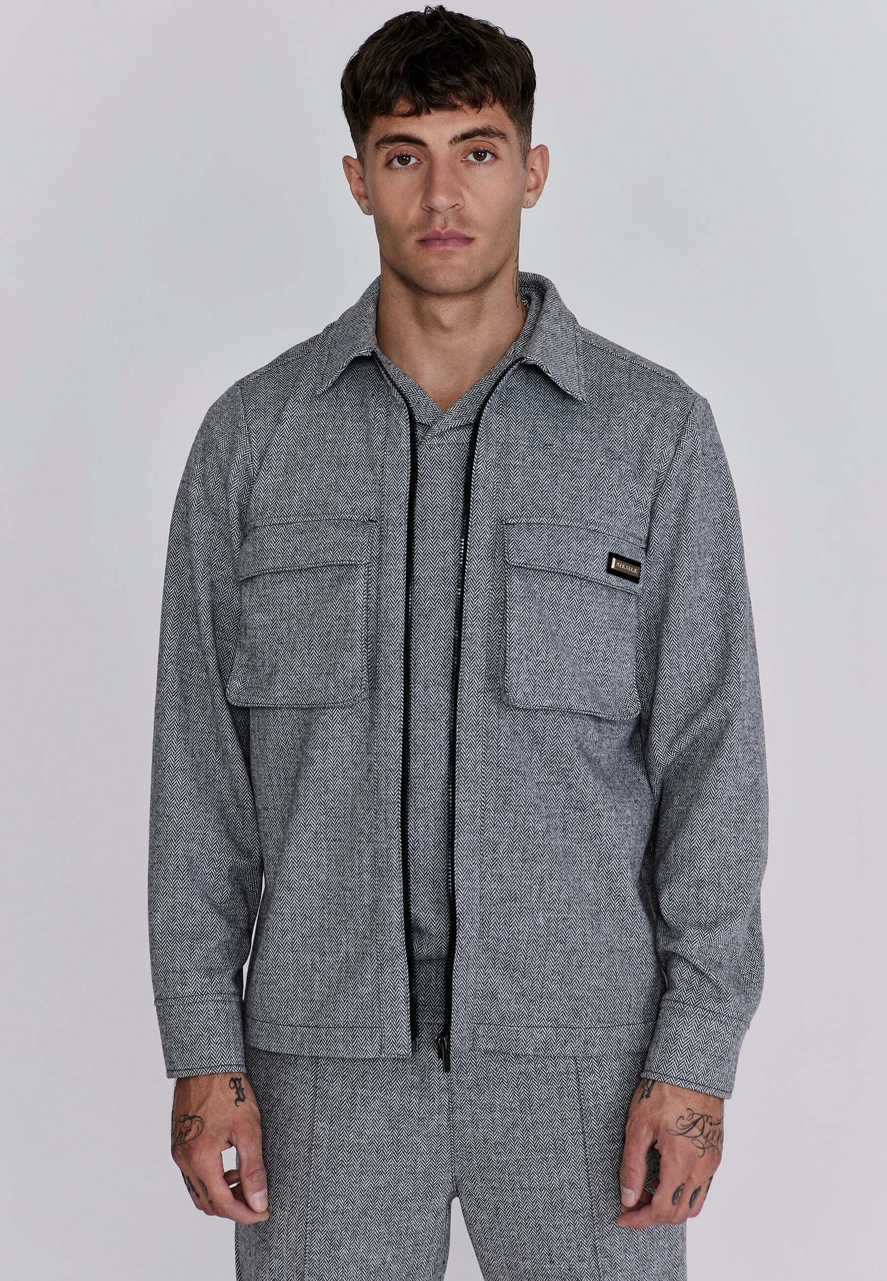 Siksilk Langarmhemd »Siksilk Overshirt Smart Overshirt«