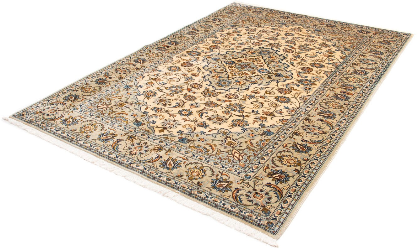 Image of morgenland Orientteppich »Perser - Keshan - 238 x 162 cm - beige«, rechteckig, 10 mm Höhe, Wohnzimmer, Handgeknüpft, Einzelstück mit Zertifikat bei Ackermann Versand Schweiz