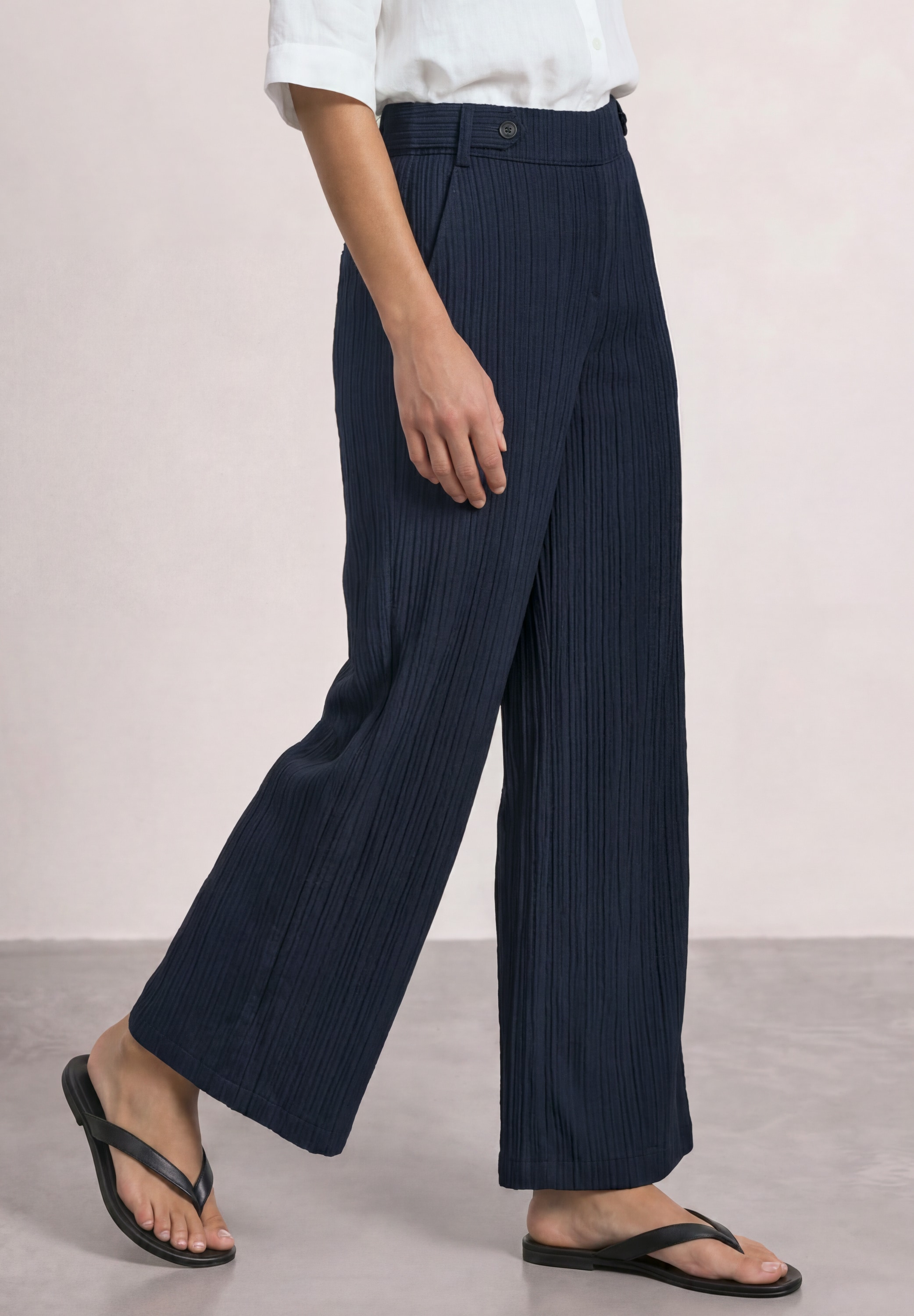 Image of STREET ONE Stoffhose mit Crinkle Crash Struktur