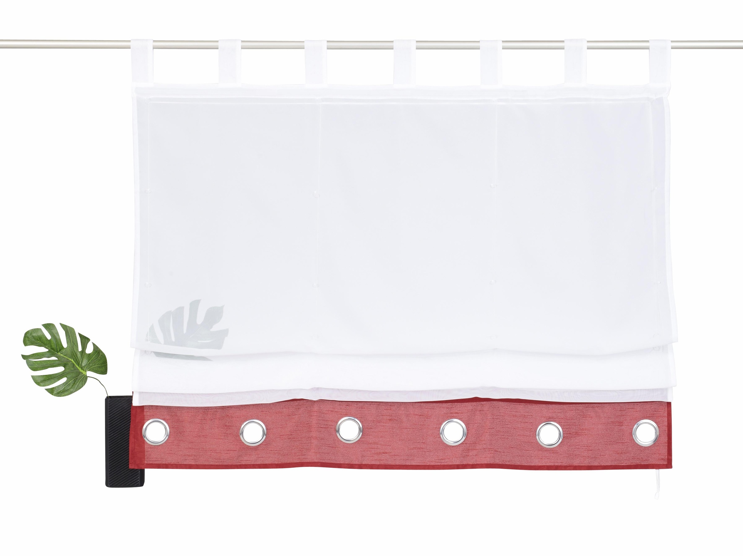 Image of my home Raffrollo »MARIA«, mit Schlaufen, transparent, Seidenoptik, glatt bei Ackermann Versand Schweiz