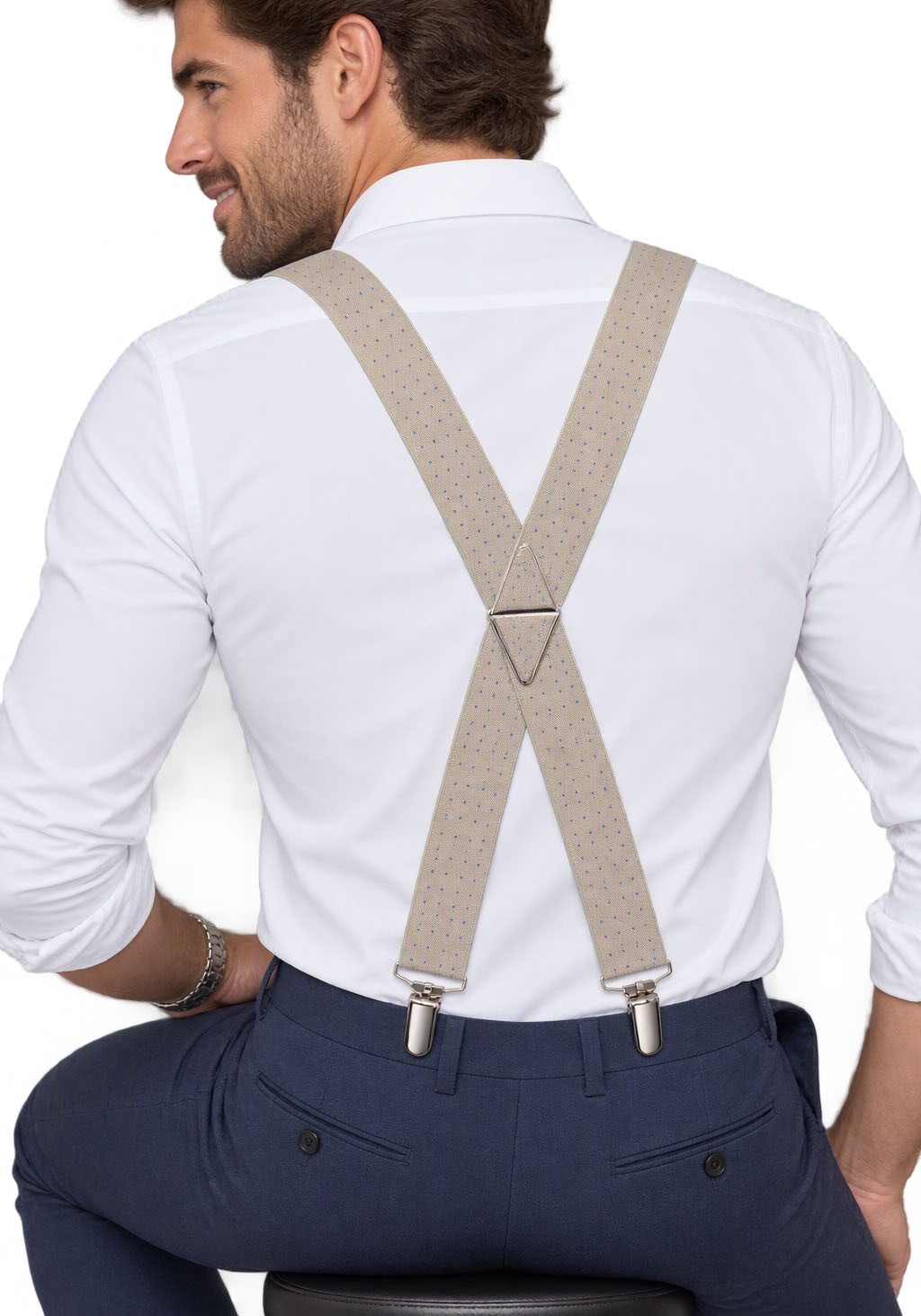 Man's World Bretelles en largeur confortable & longueur extra jusqu’à 130 cm