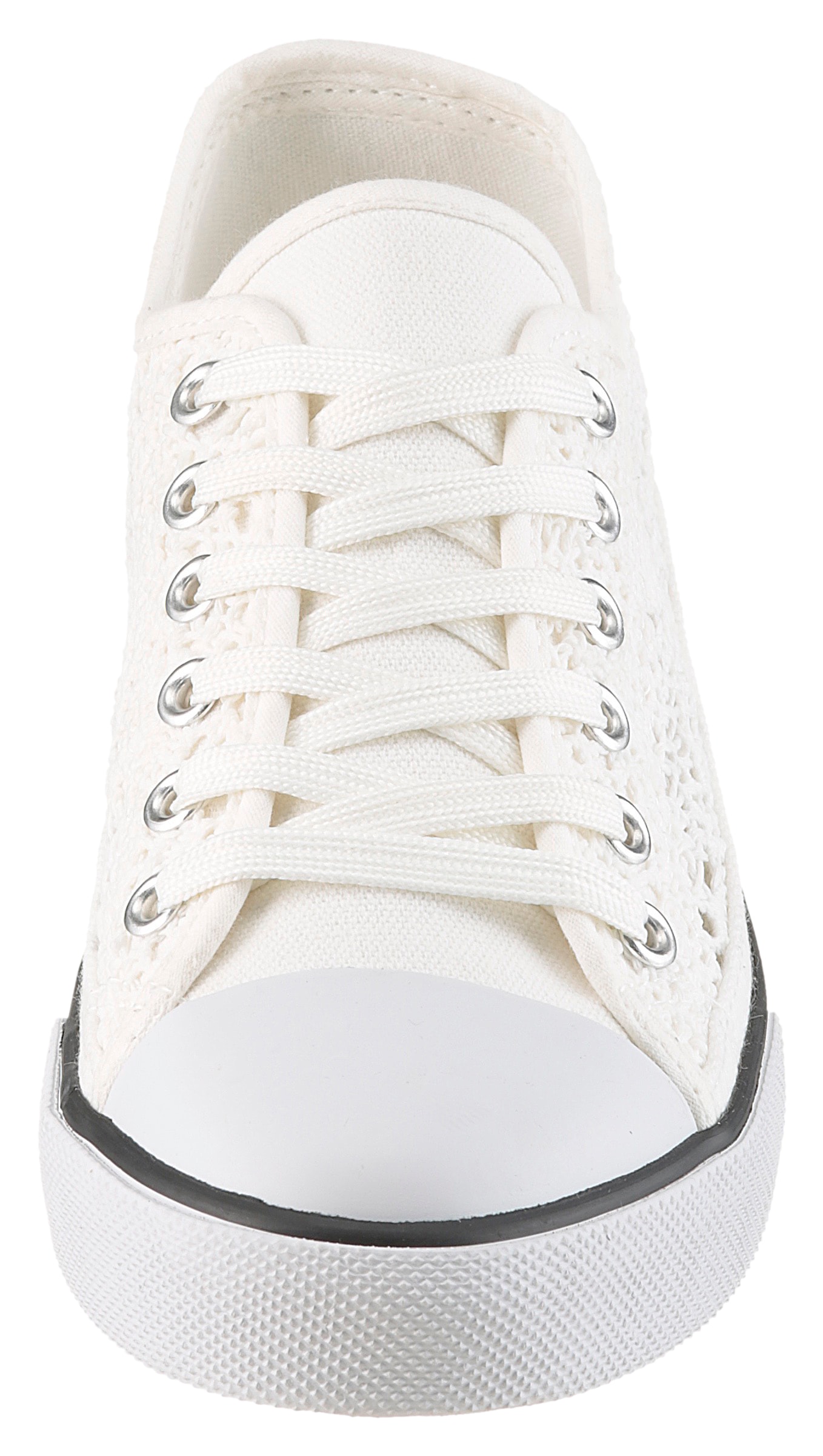 Aniston SHOES Sneakers  Schnürschuh, Freizeitschuh in Häkeloptik - NEUE KOLLEKTION