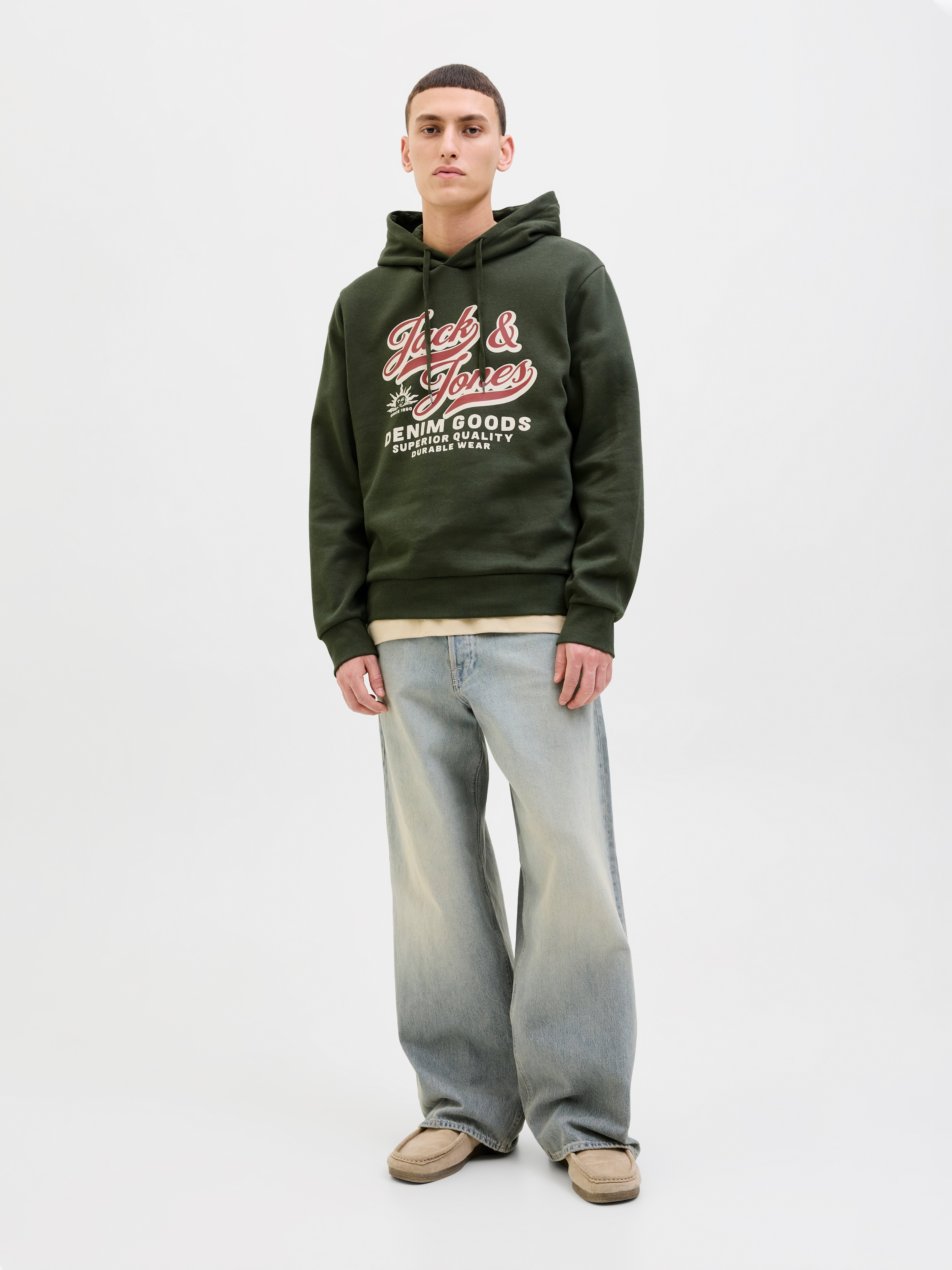 Jack & Jones Kapuzensweatshirt »JJELOGO SWEAT HOOD 2 COL 25/26 NOOS«