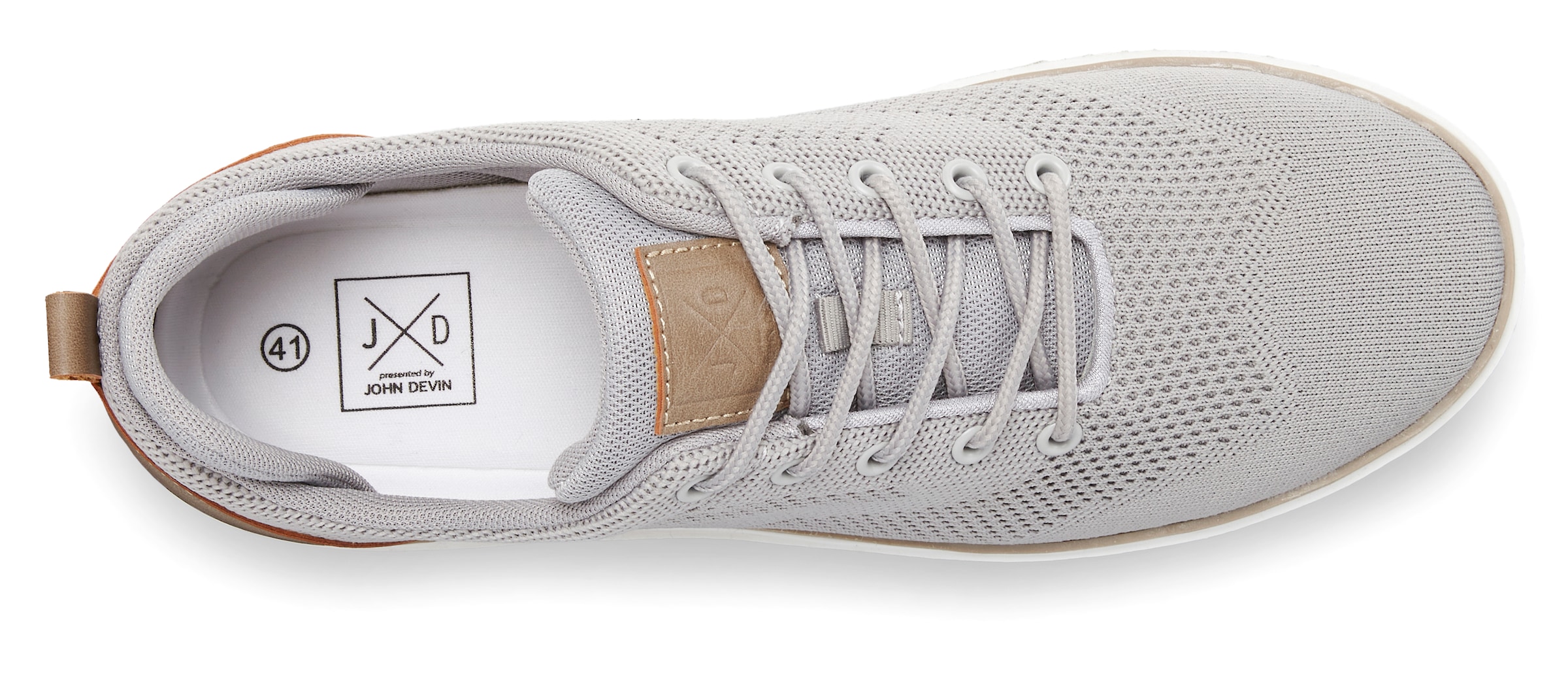 John Devin Sneaker »Schnürschuh«, Mesh-Optik, Freizeitschuh, Halbschuh, Schnürhalbschuh Unisex VEGAN