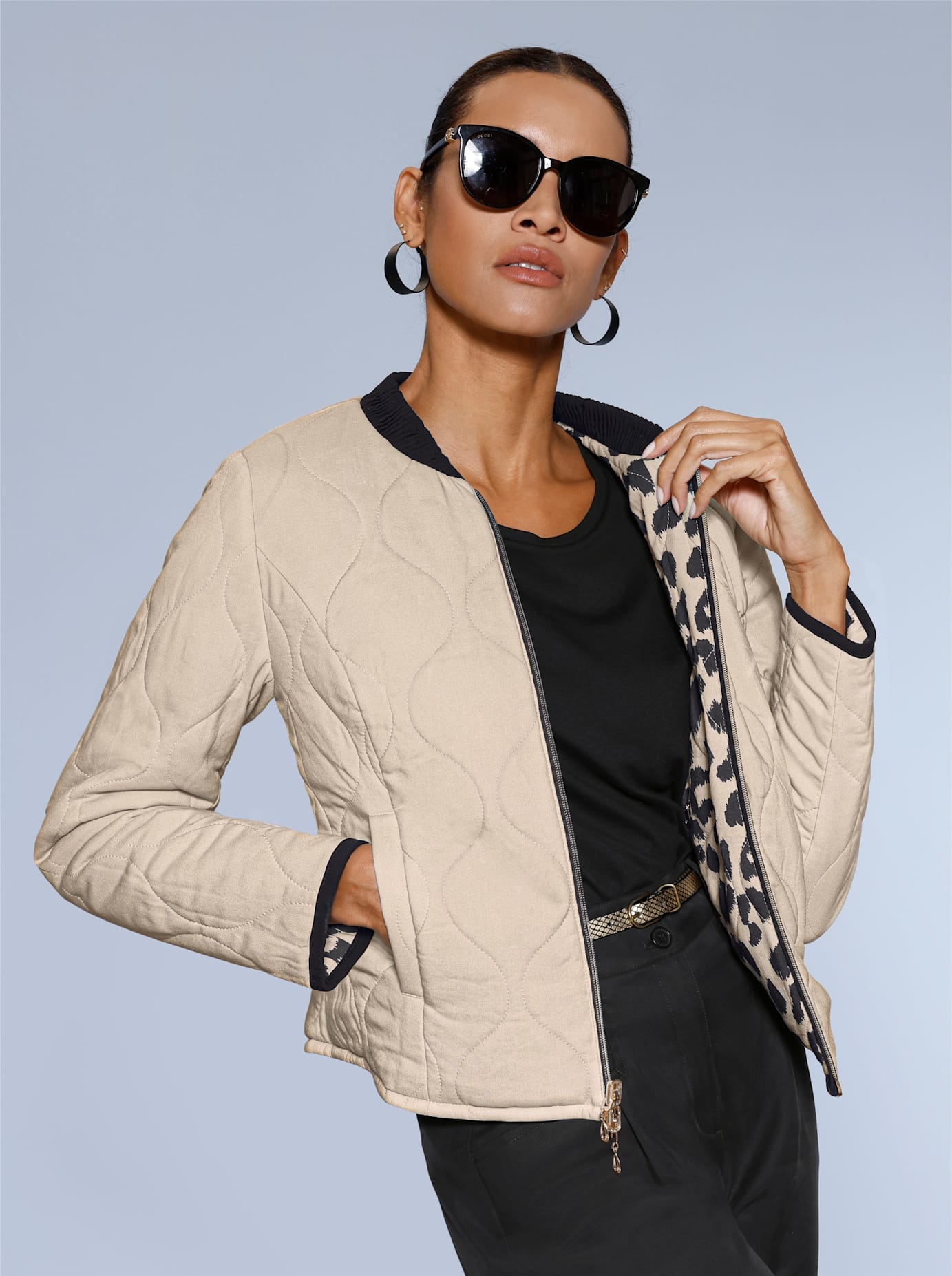 creation L Langjacke ohne Kapuze