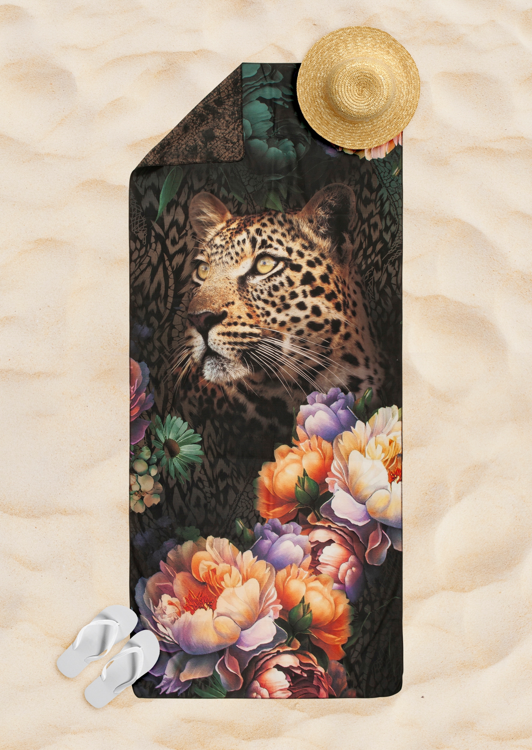 Descanso Serviette de voyage »Mizz« Mikrofaser, 75x180, Schnelltrocknend, Reisen, Sport, Yoga, Wendeoptik