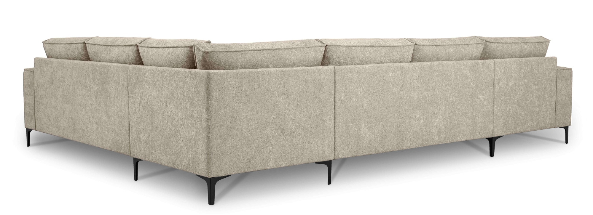 Home affaire Wohnlandschaft »OLAND Bouclé U-Form, XXL, B: 342 cm, Skandi-Design« Skandi-Design in Struktur, Flachgewebe, Luxus-Microfaser, Boucle