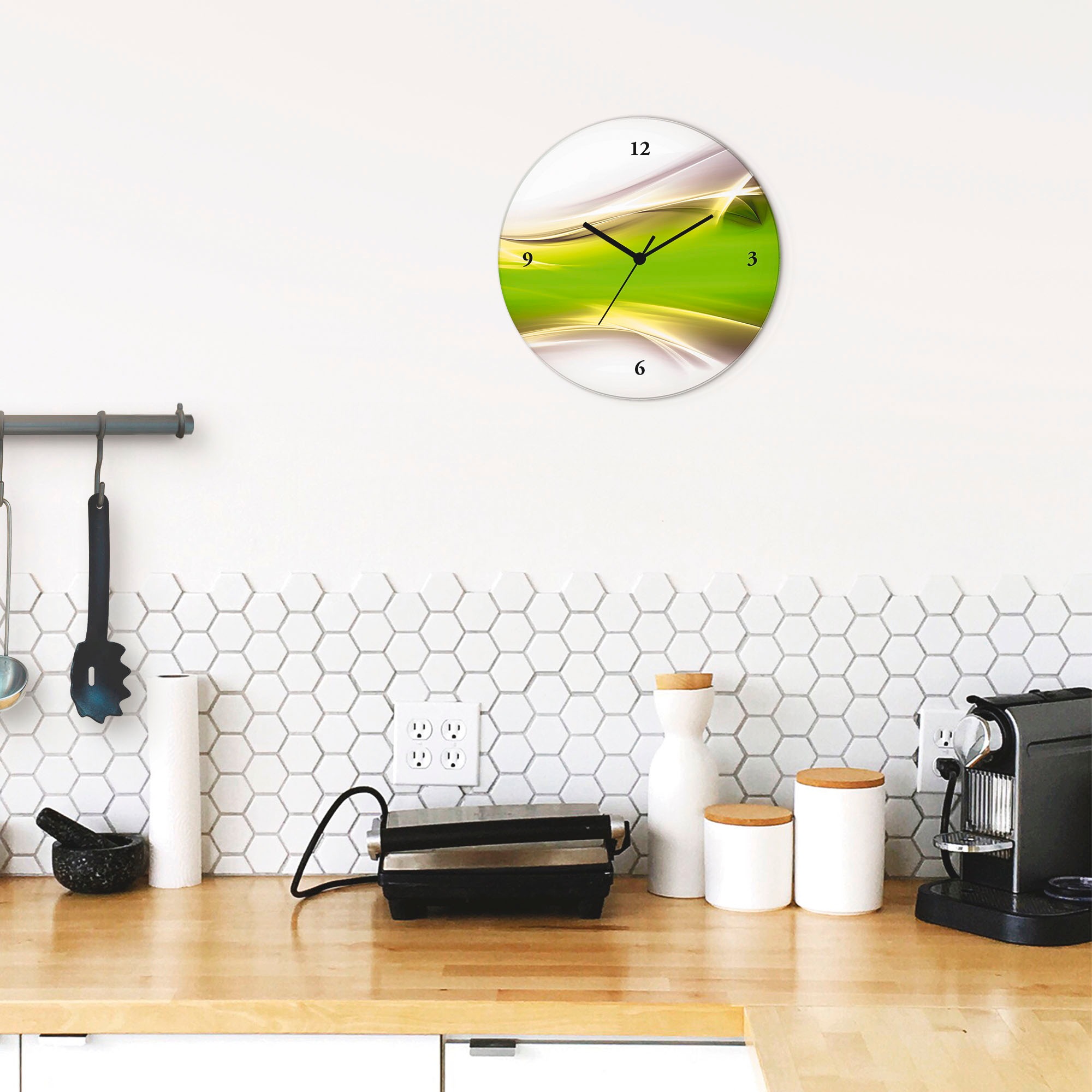 Artland Horloge murale »Kreatives Element« wahlweise mit Quarz- oder Funkuhrwerk, lautlos ohne Tickgeräusche