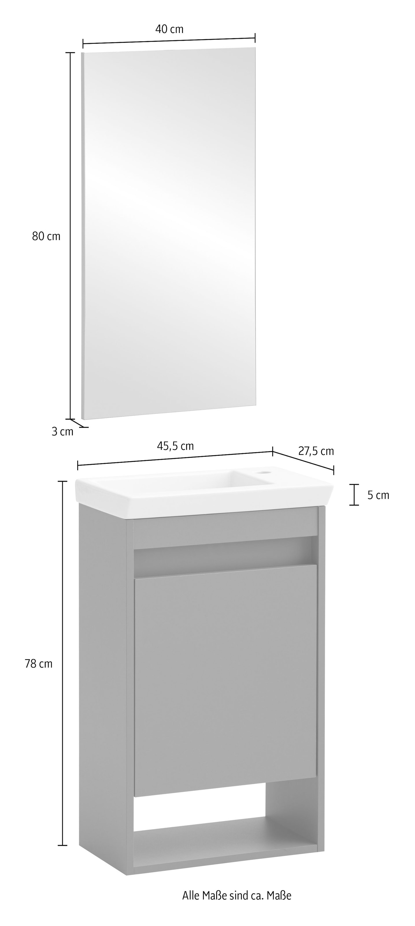 welltime Ensemble de salle de bains »Avio Badezimmer-Set« 2 cuis tlg.