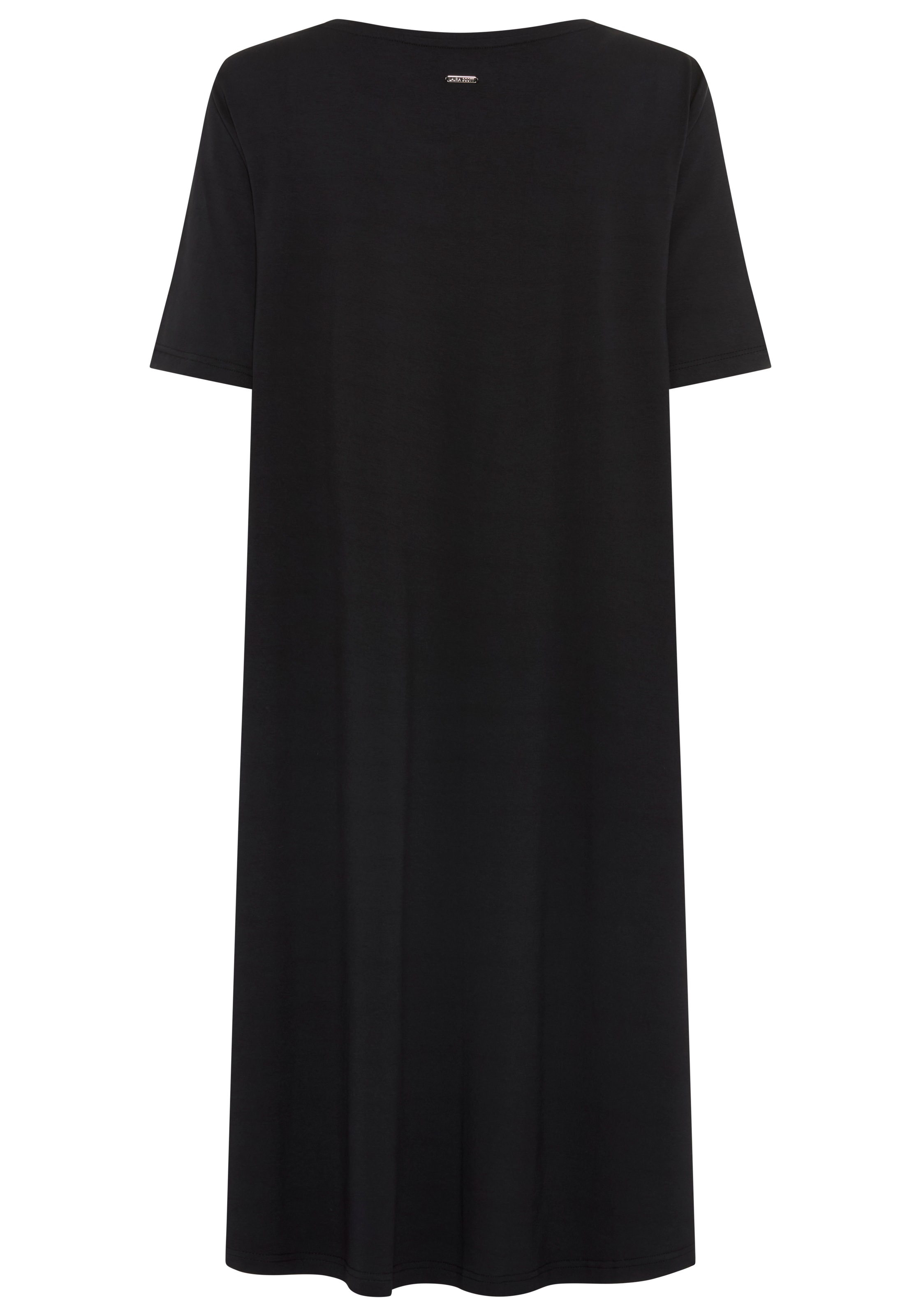 Laura Scott CURVE Jerseykleid aus Single Jersey, elastische Viskosemischung, knielange A-Linie