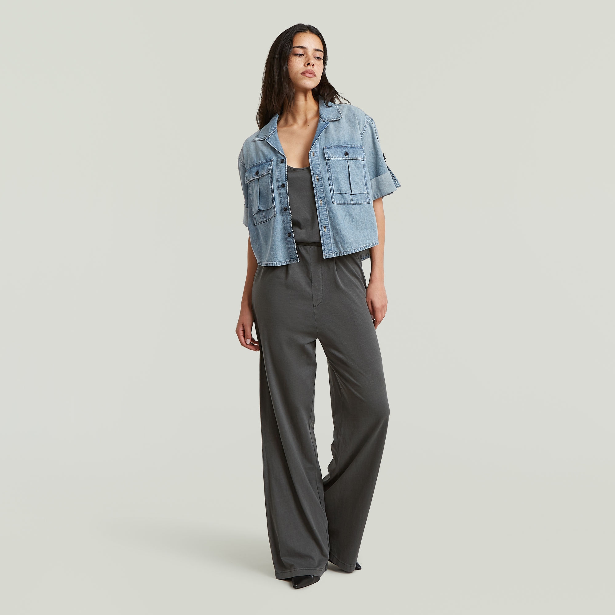 Image of G-STAR Jumpsuit "Strappy Jumpsuit wmn" mit Elastikbund, Wide Leg
