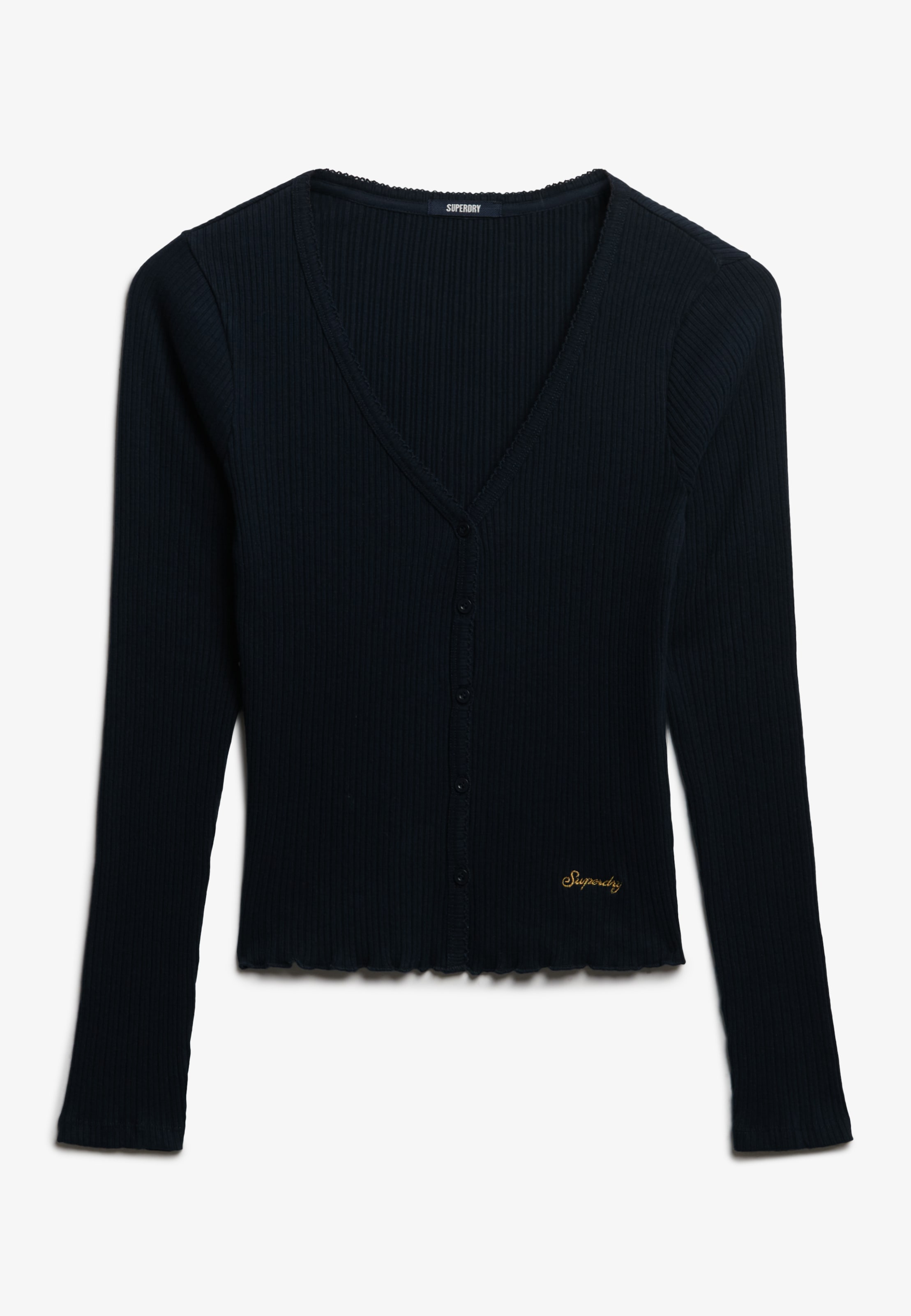 Superdry Langarmshirt »ESSENTIAL BUTTON THRU LS TOP«