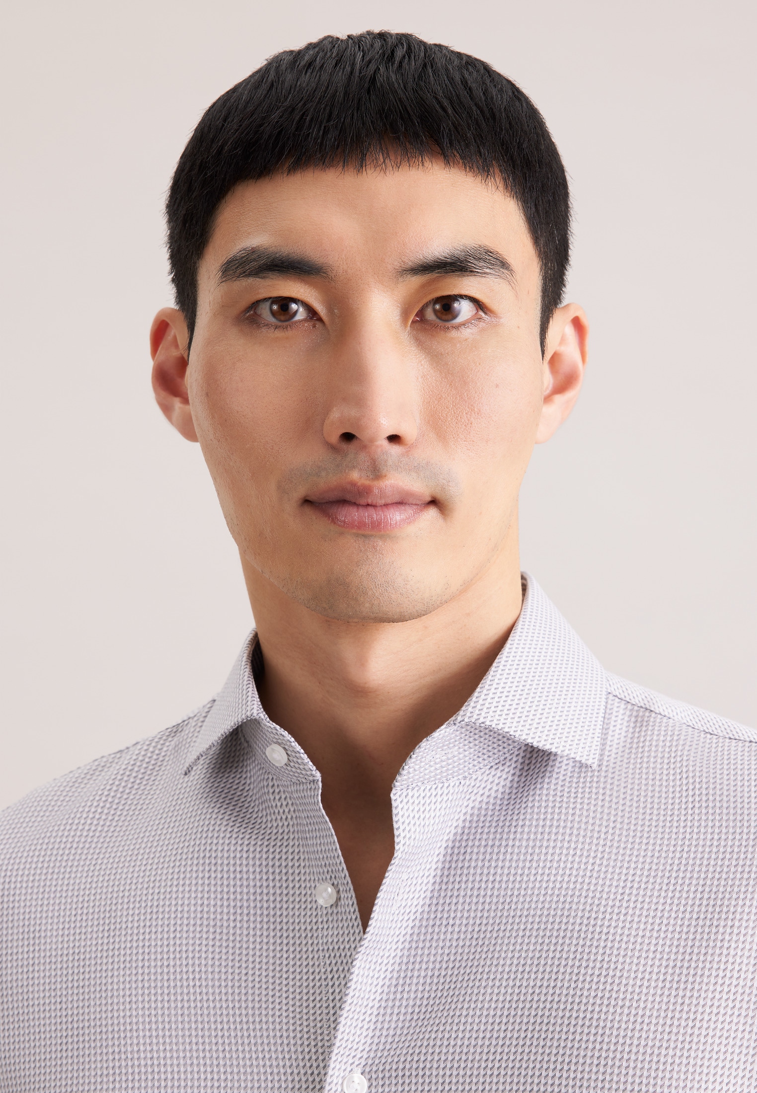 seidensticker Chemise d'affaires »Schwarze Rose« Shaped 1/1 Kentkragen Struktur