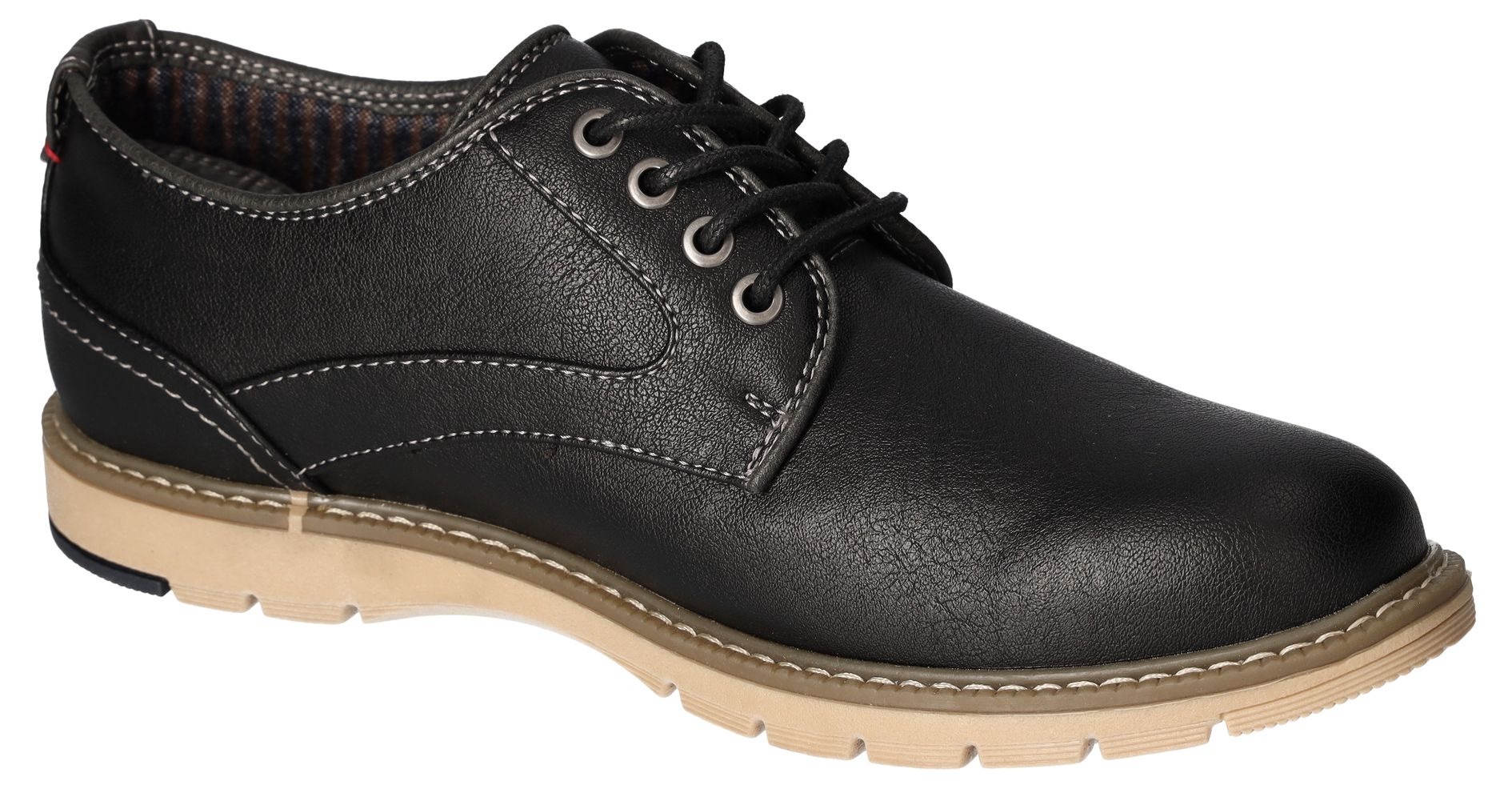 Mustang Shoes Schnürschuh, Freizeitschuh, Halbschuh, Schnürschuh mit Logoschriftzug