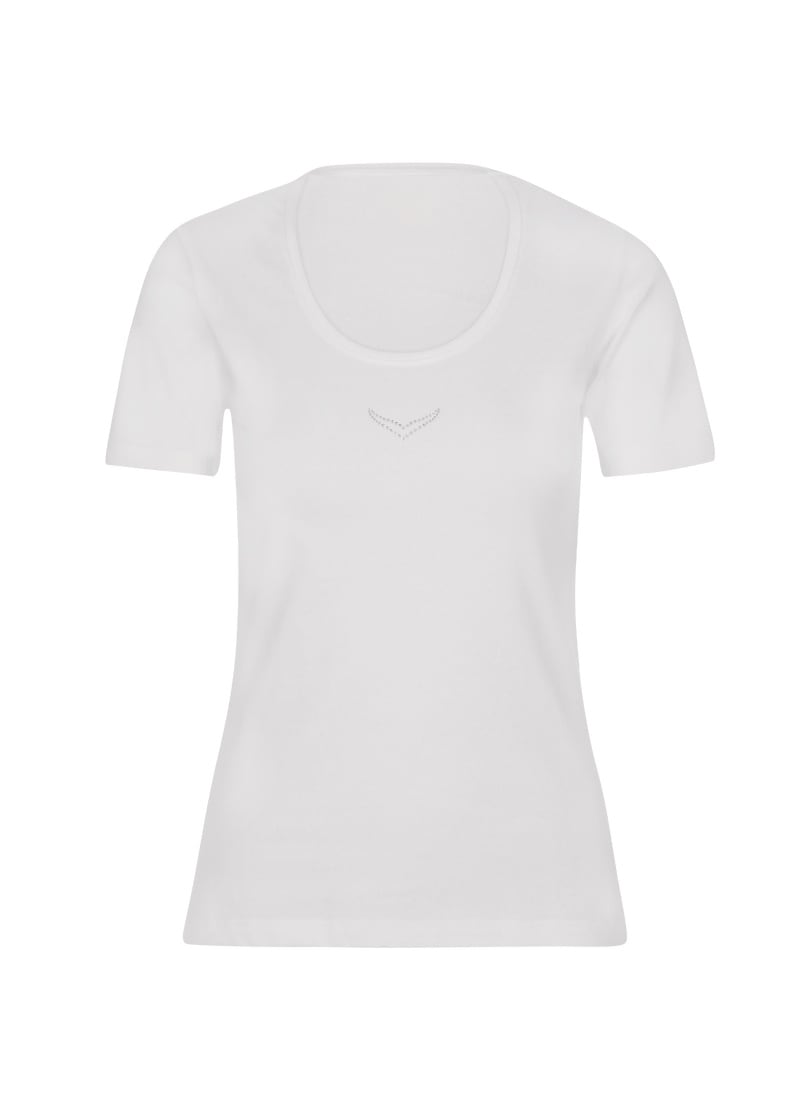 ♕ Trigema T-Shirt »TRIGEMA T-Shirt mit Kristallsteinen« versandkostenfrei  bestellen