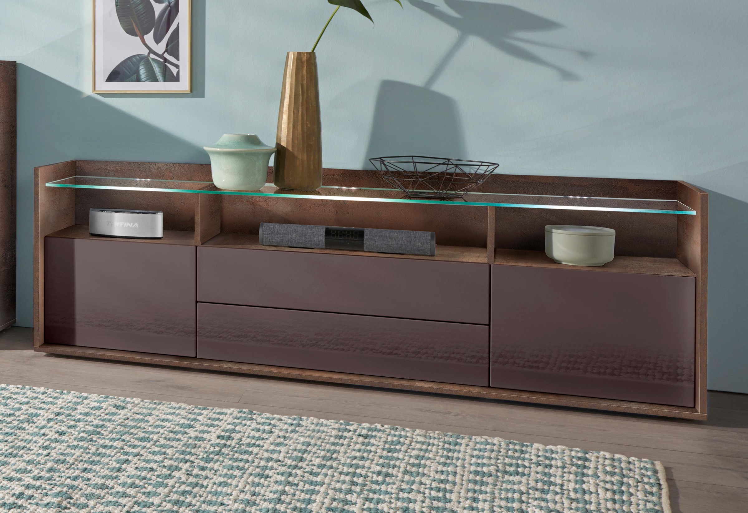 Image of borchardt Möbel Lowboard »Livorno«, Breite 166 cm bei Ackermann Versand Schweiz