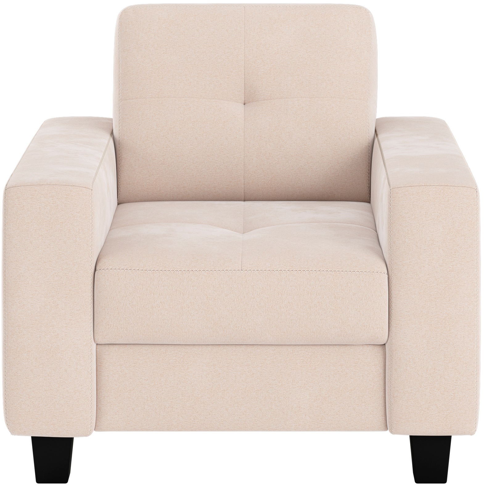 Places of Style Sessel »Varese«, Kreuznaht in beige