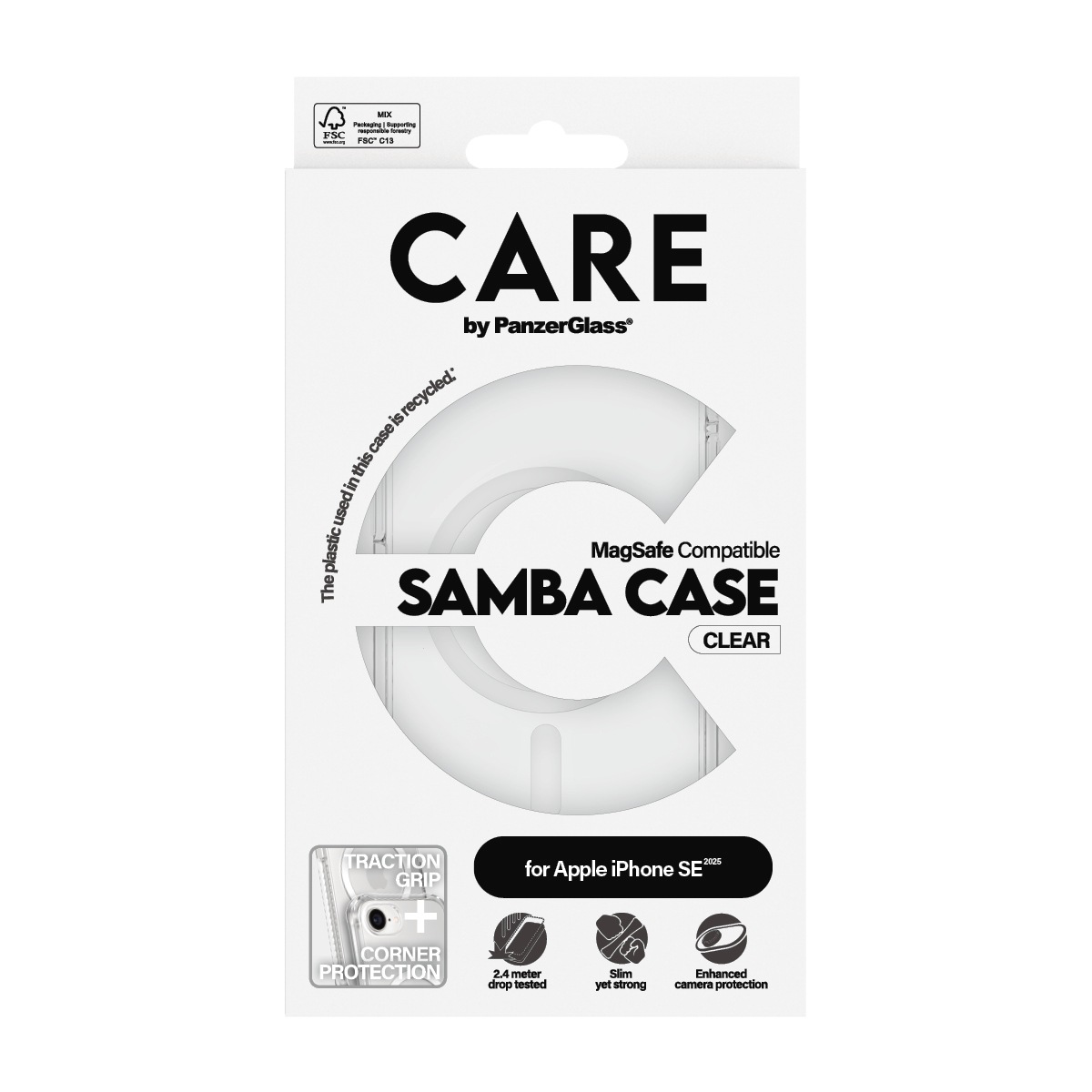 CARE by PanzerGlass Handyhülle »Fashionable Case Samba mit MagSafe« Backcover, Schutzhülle, Handyschutzhülle, Case, Schutzcase, stossfest