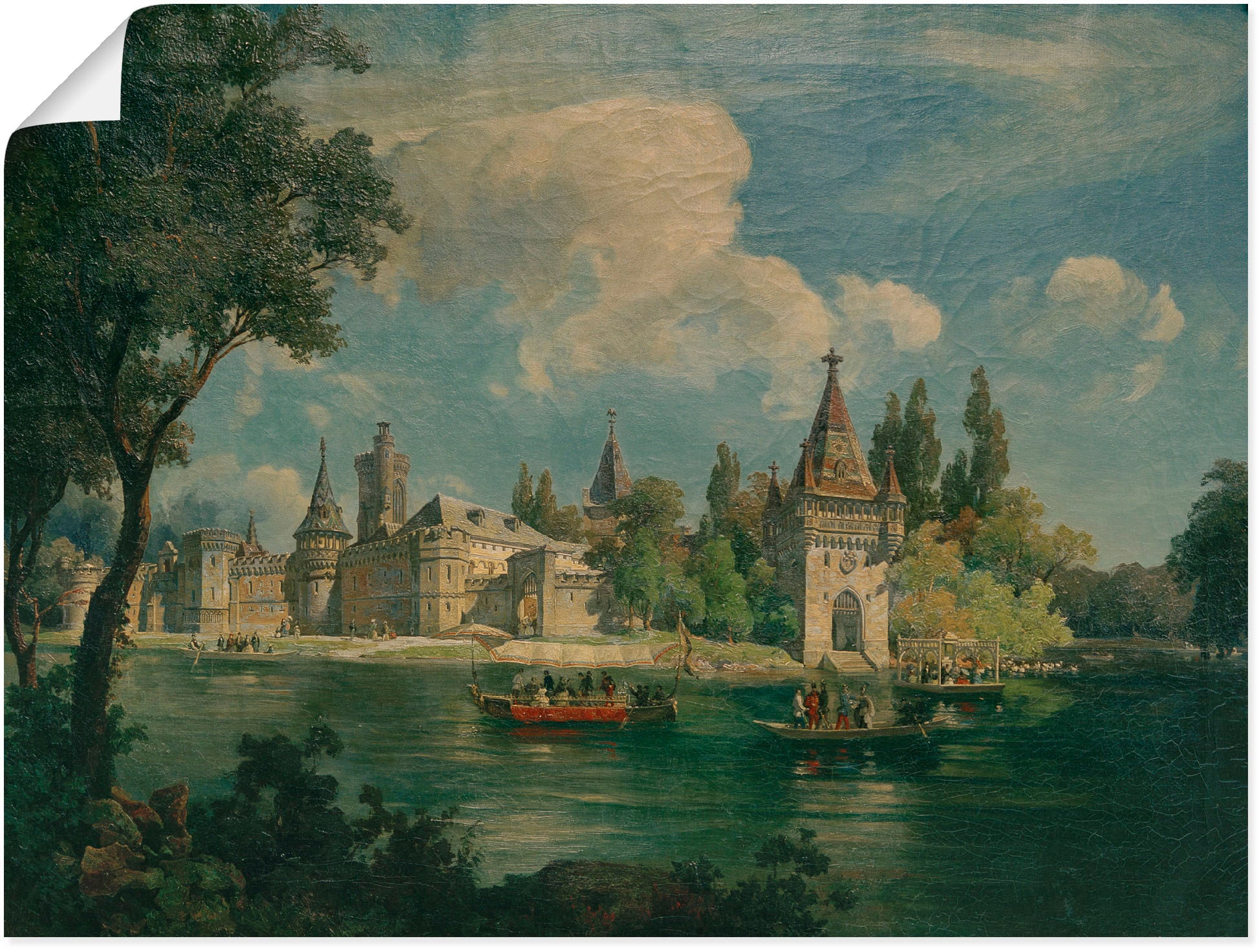 Image of Artland Poster "Schloss Laxenburg" Gebäude 1 Stk. tlg. ohne Rahmen